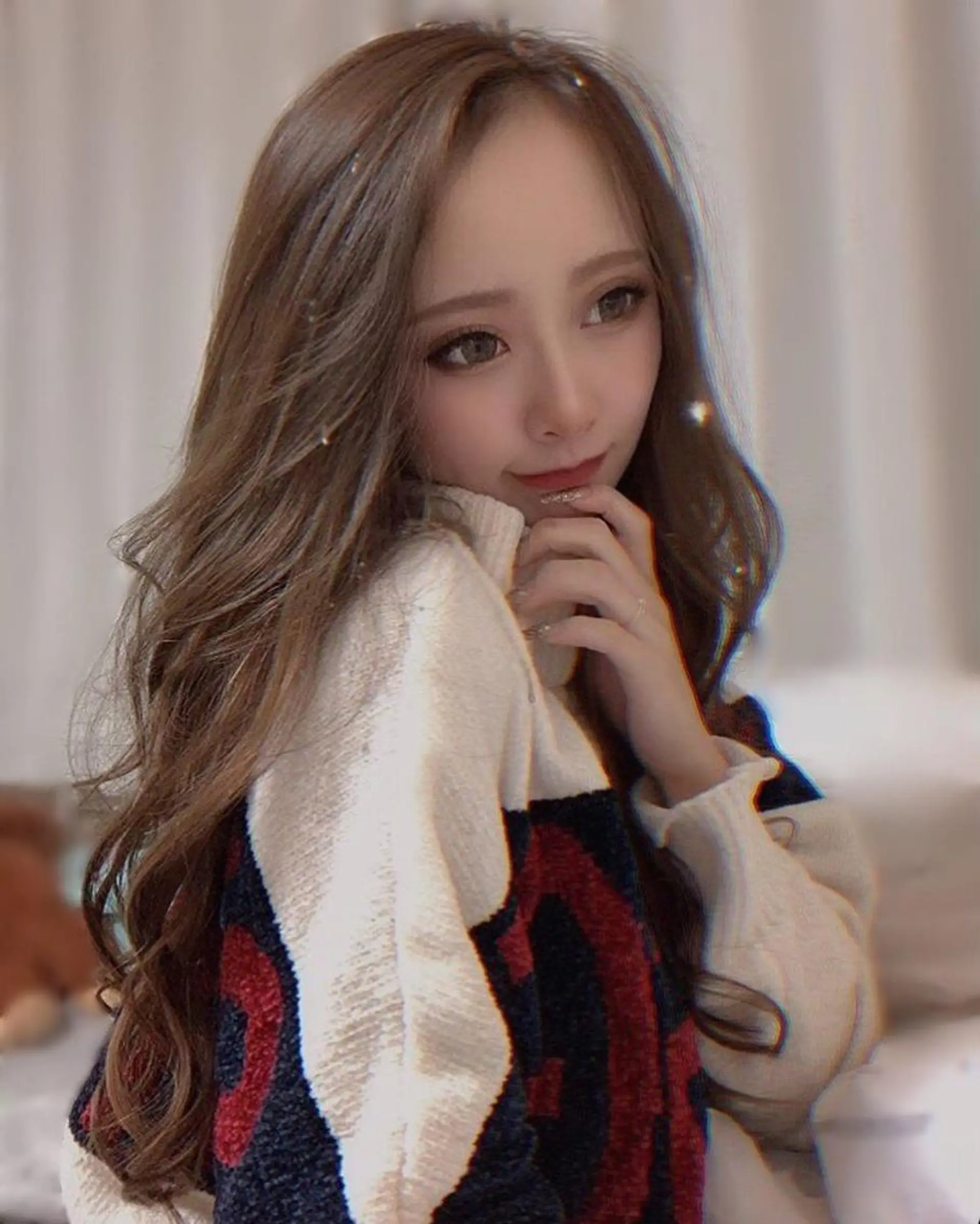 ロング カラー 最高級シールエクステ 💜Fave/あかねのヘアスタイル