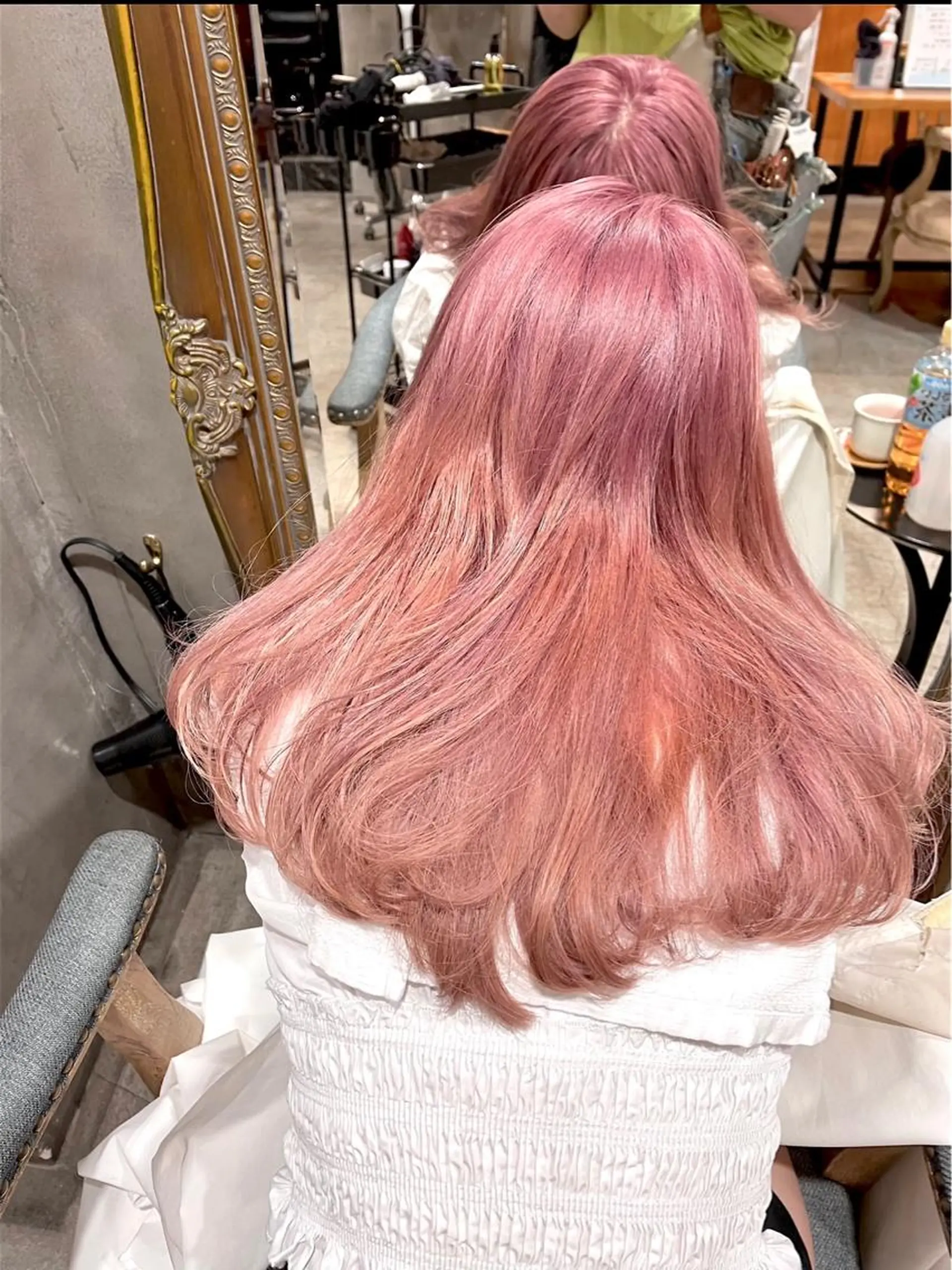 ロング ヘアカラー トリートメント 🦋透明感カラー /ケアブリーチ🦋のヘアスタイル