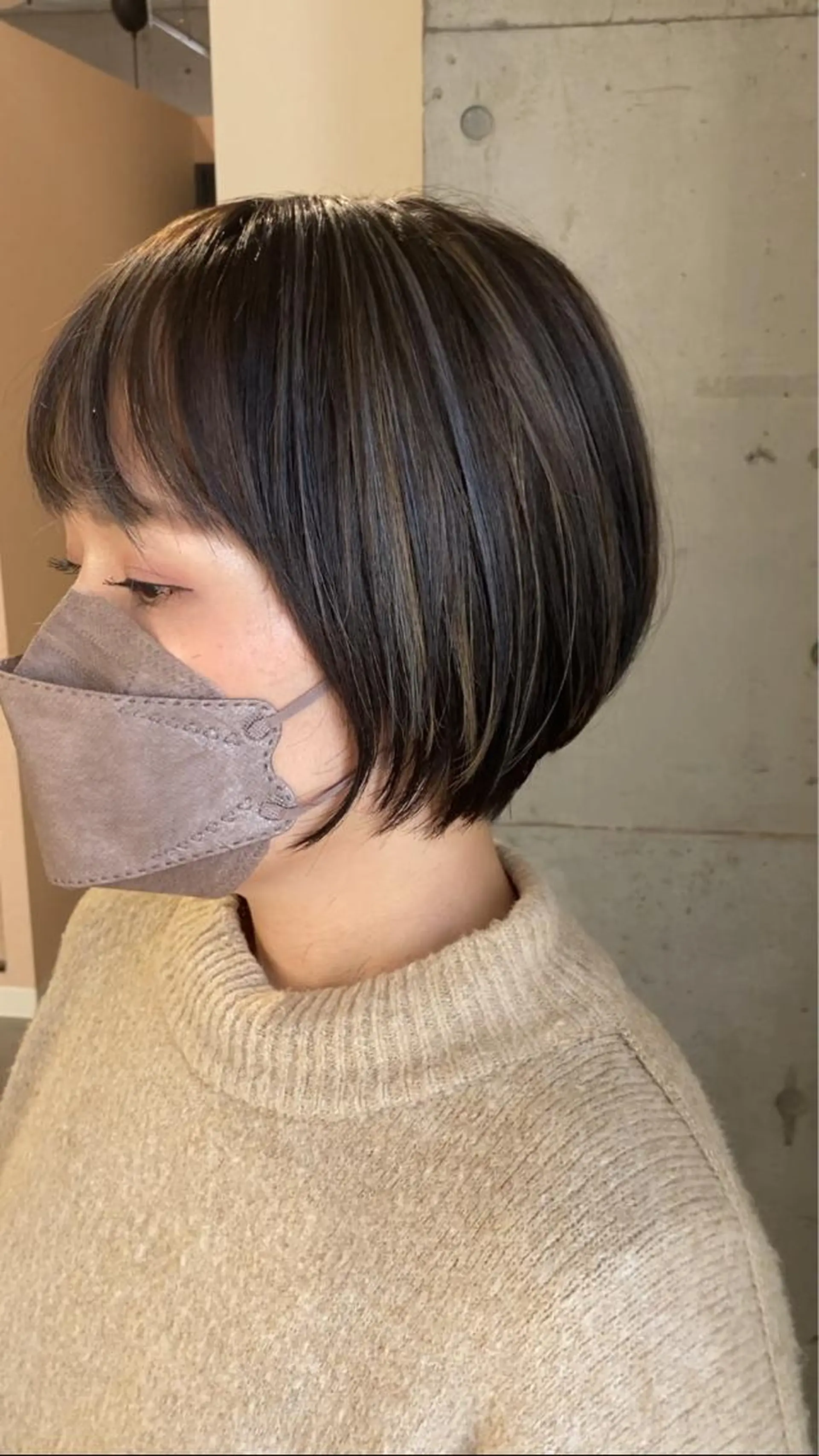ショート カラー ハイライトカラー ハイライト ヘアカラー トリートメント Mood hair salon所属・髪質改善.縮毛矯正 ×韓国ヘアyukiのヘアスタイル
