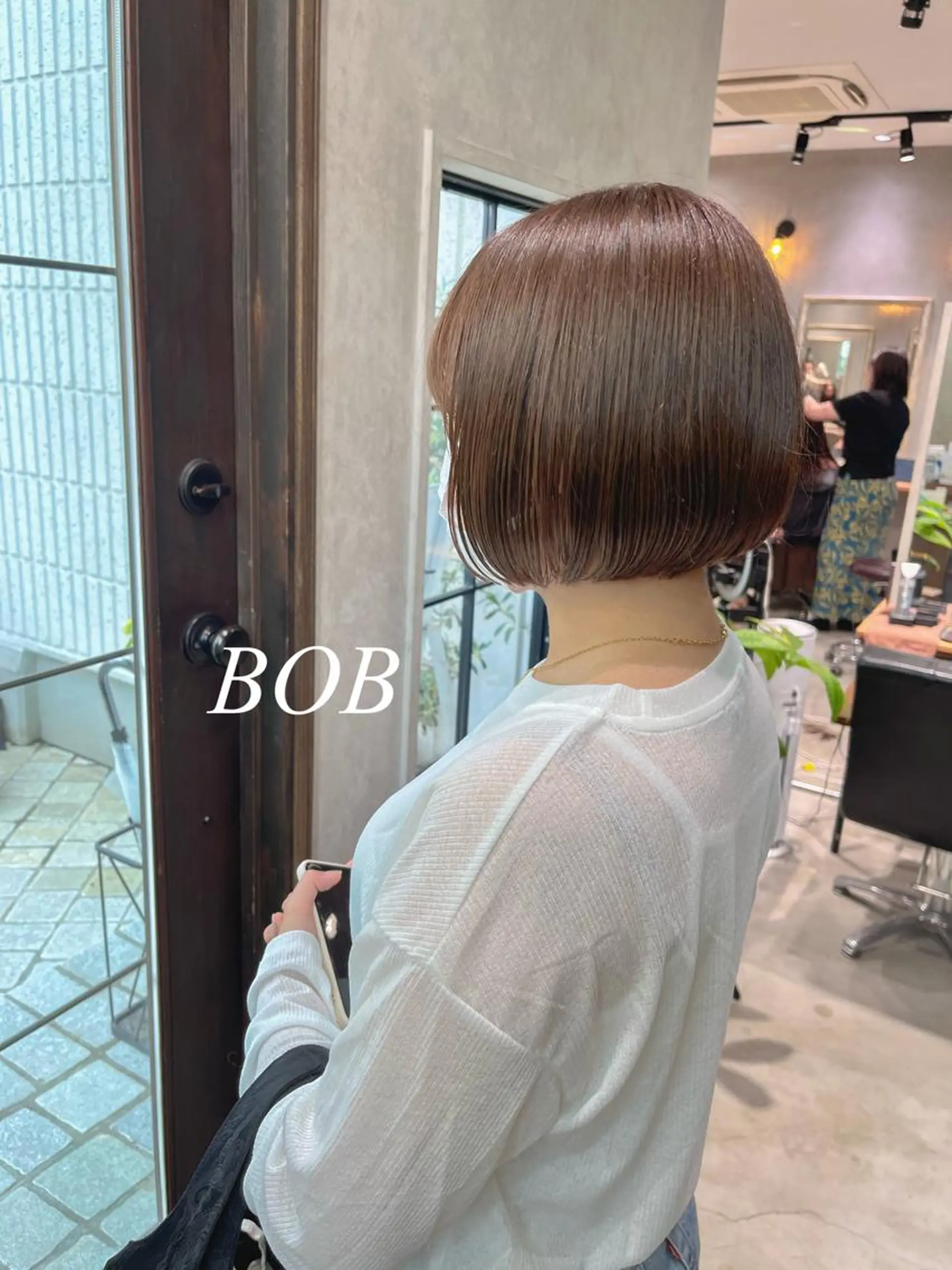 ショート カラー ボブ 小顔カット stylist  ＊ mahoのヘアスタイル