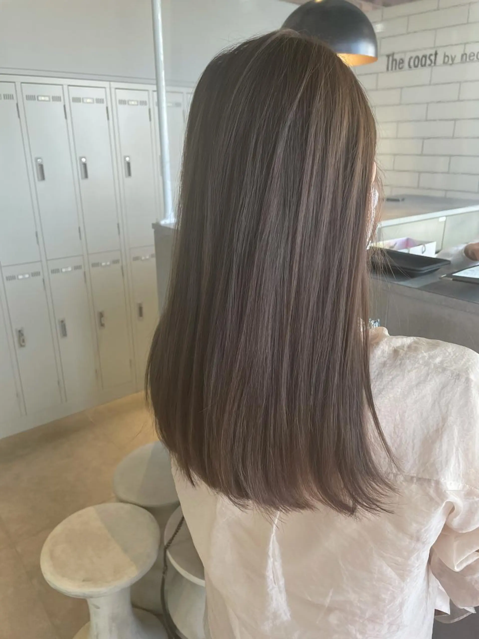 ロング カラー グレージュ イルミナカラー レイヤー/髪質改善カ ラ-🤍津田奈々美‎のヘアスタイル