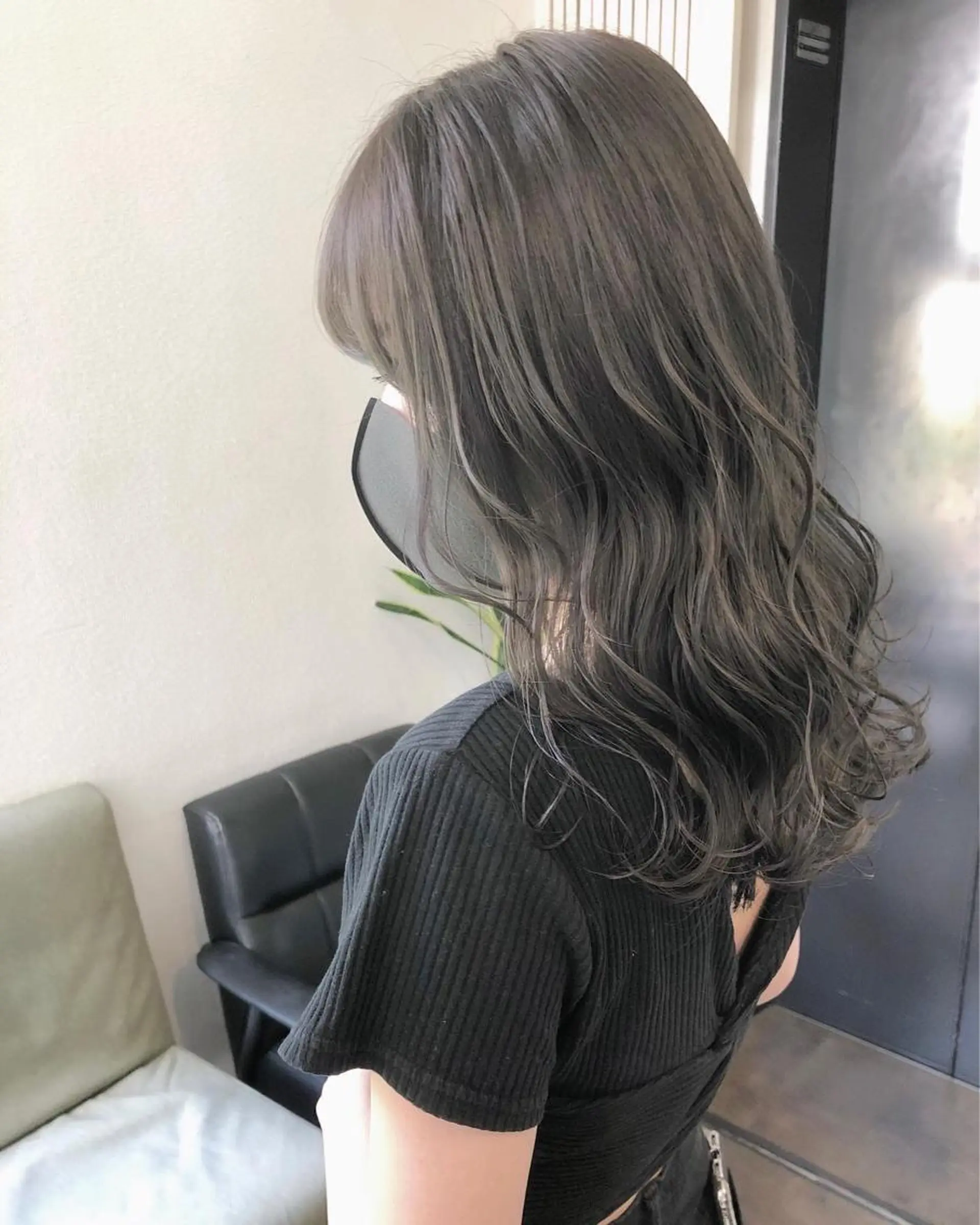 セミロング カラー オリーブグレー カット ヘアカラー トリートメント GiseL天神カラー 髪質改善/ブリーチのヘアスタイル