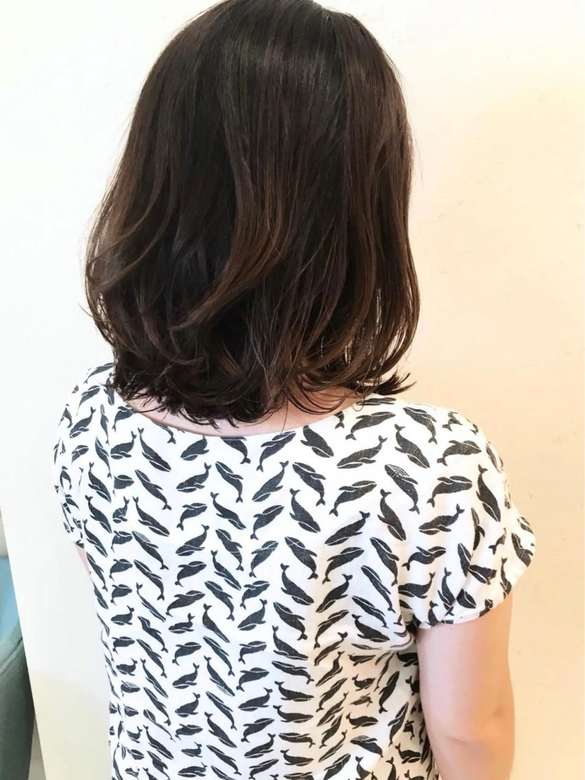 ミディアム カラー パーマ 上田 正輝のヘアスタイル