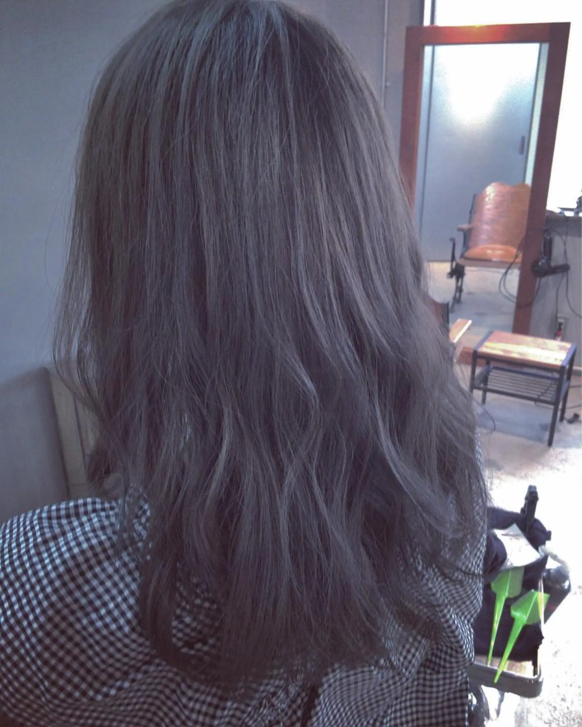 ロング カラー パーマ グレージュ 代表 中島貴志のヘアスタイル