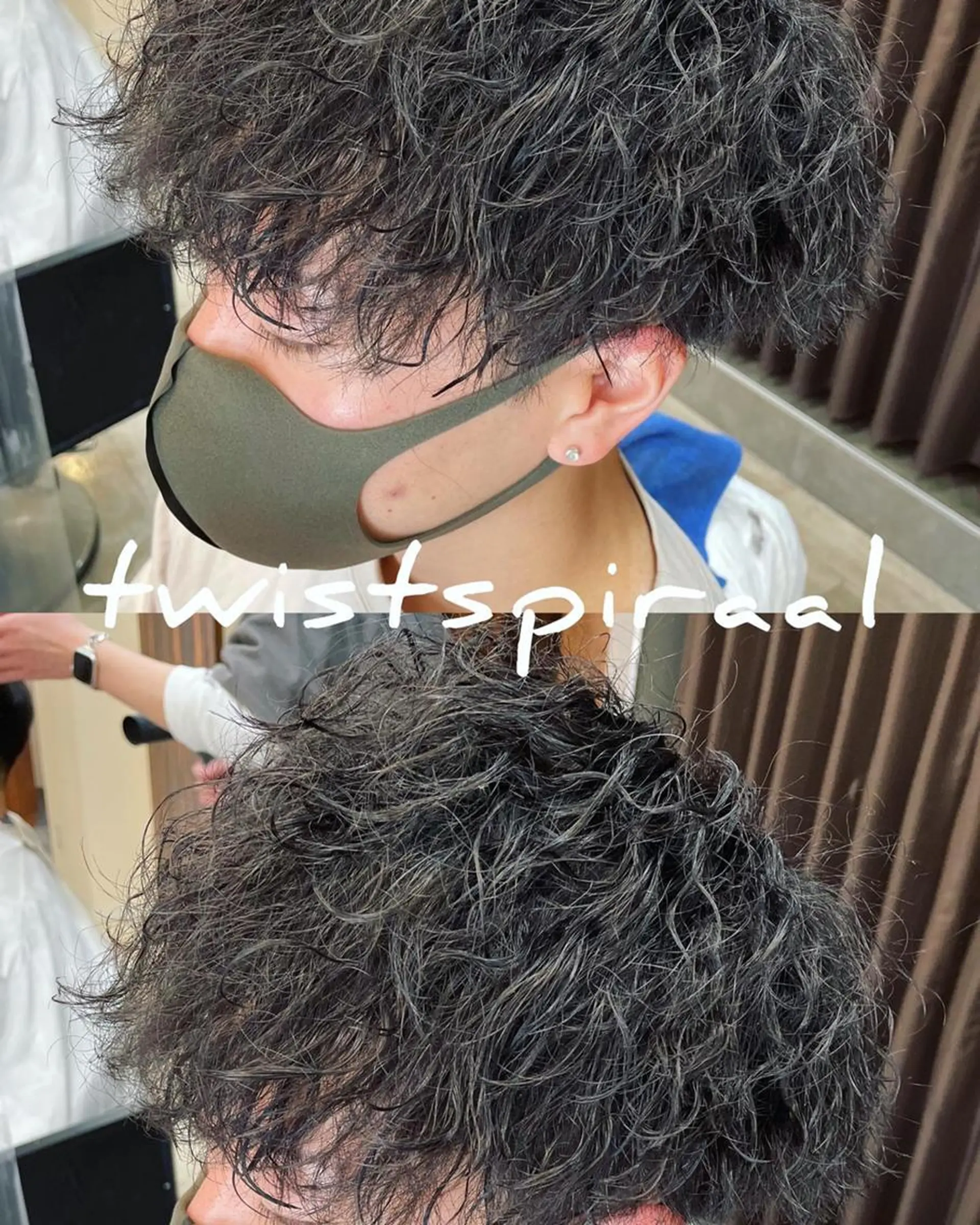 パーマ メンズ メンズブリーチ マッシュ メンズパーマ 仙台/メンズ/ フェザー/リョウのヘアスタイル