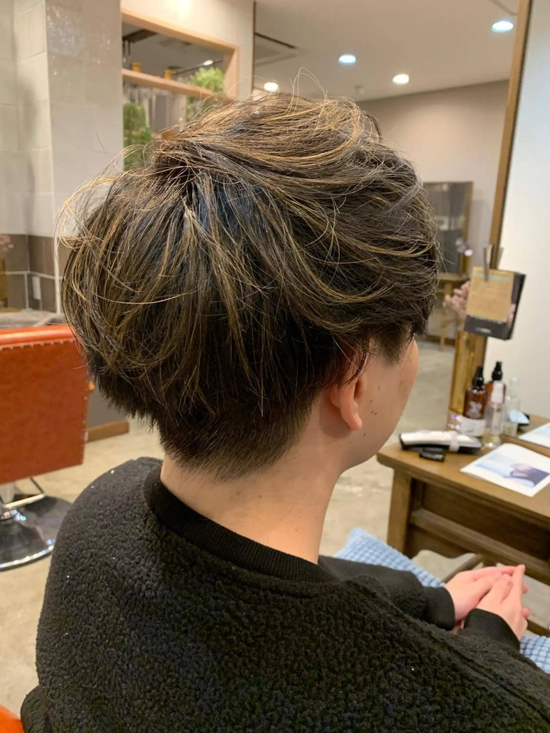 カラー メンズ マッシュ 岡田 匡史のヘアスタイル