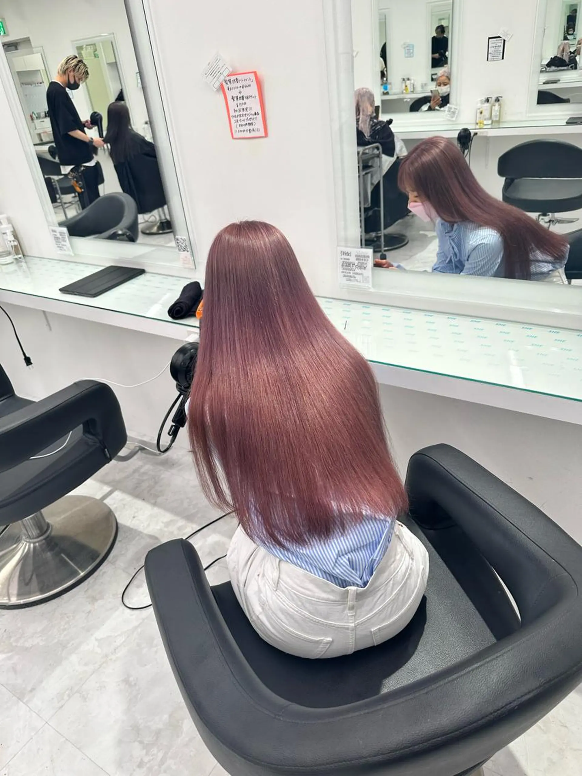 カラー マンツーマン/原宿/ 透明感カラー⭐️のヘアスタイル