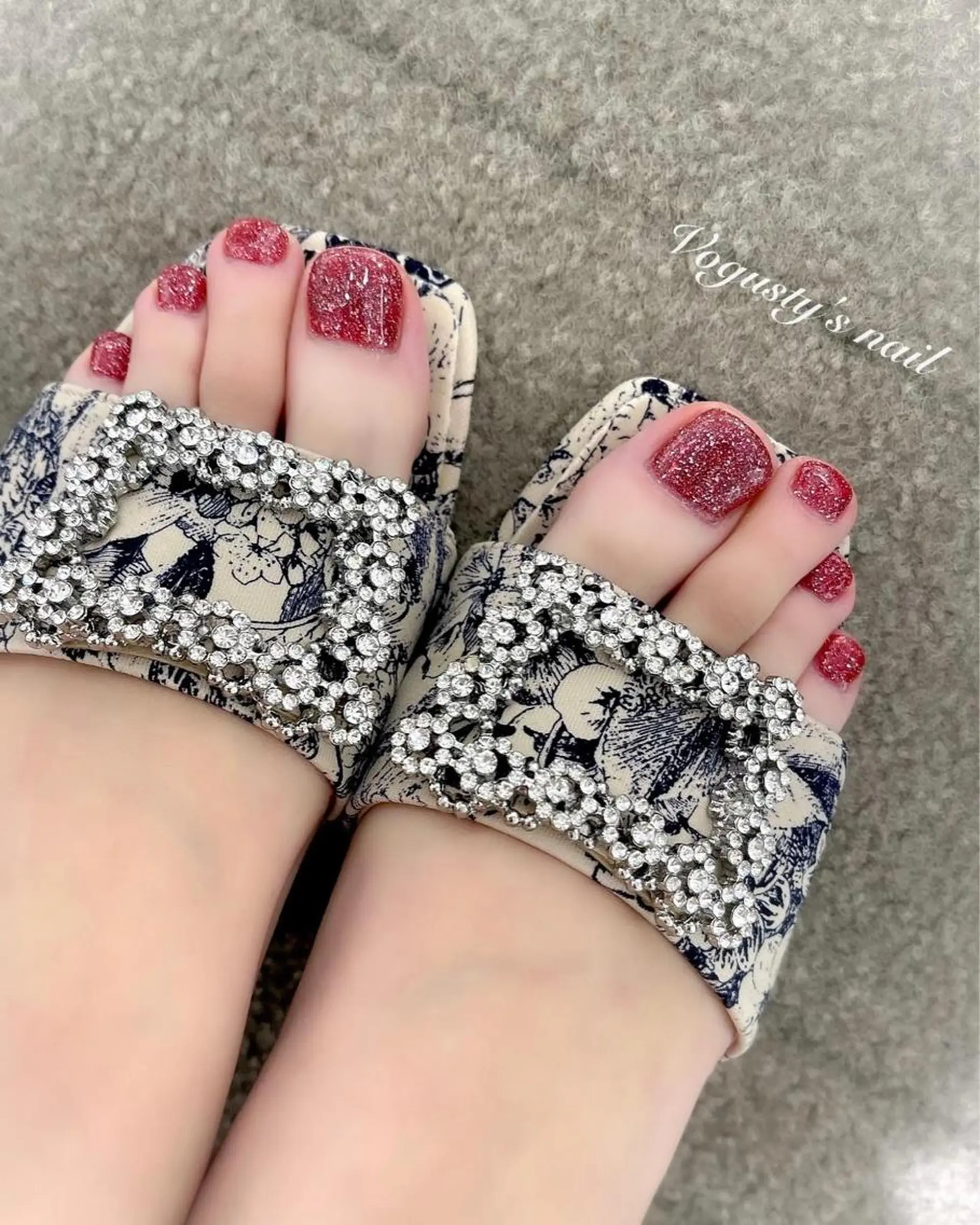 ネイル フラッシュネイル フットネイル Vogusty's Nail 鶴見店のネイルデザイン