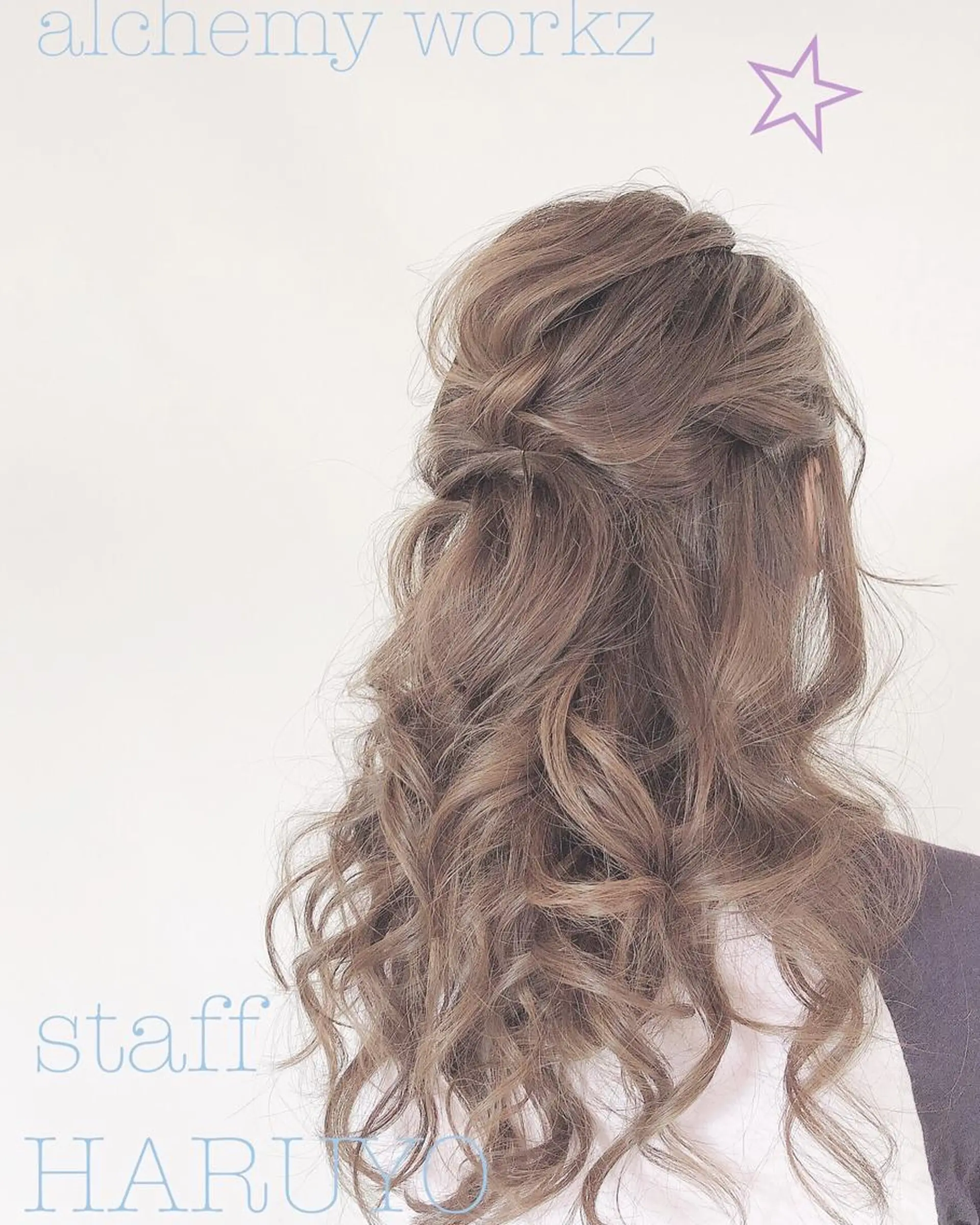 ヘアアレンジ ハーフアップ HUR-RAH所属・HUR-RAH Haruyoのマツエク・マツパデザイン