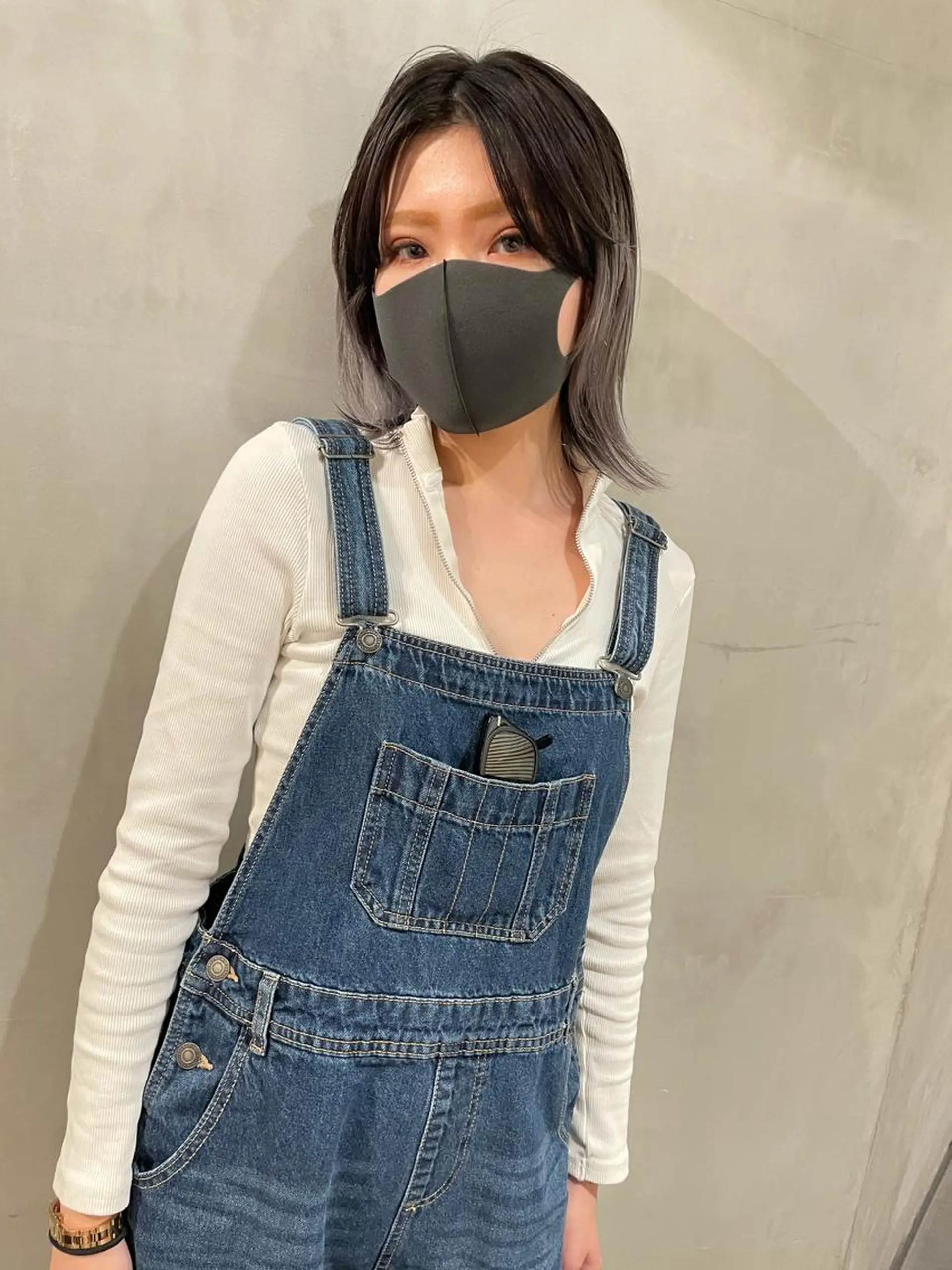 ミディアム カラー ヘアカラー トリートメント 優 作のヘアスタイル
