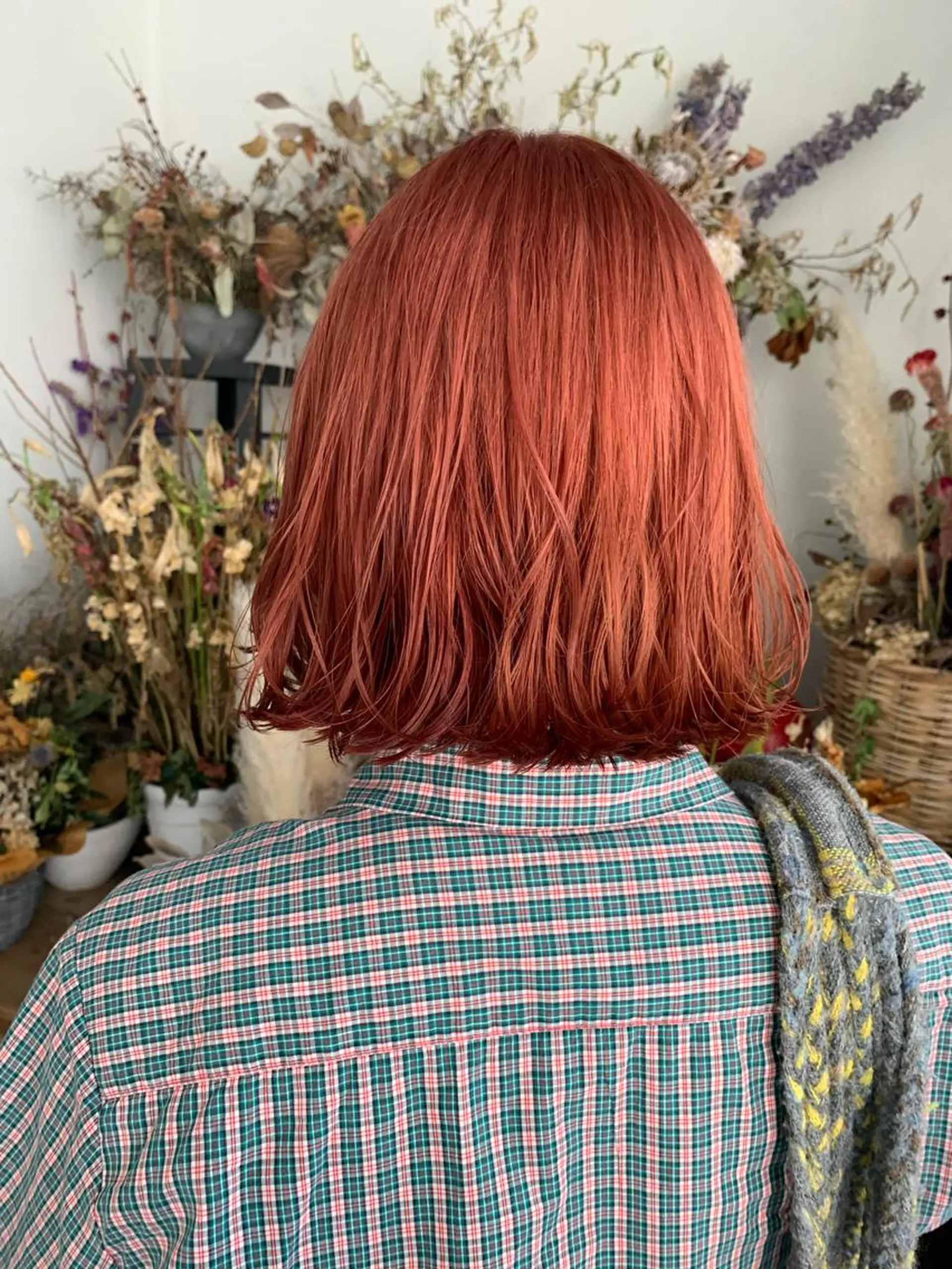 ショート カラー オレンジ ピンクカラー ヘアカラー トリートメント 🎀taro ブリーチなしカラーのヘアスタイル