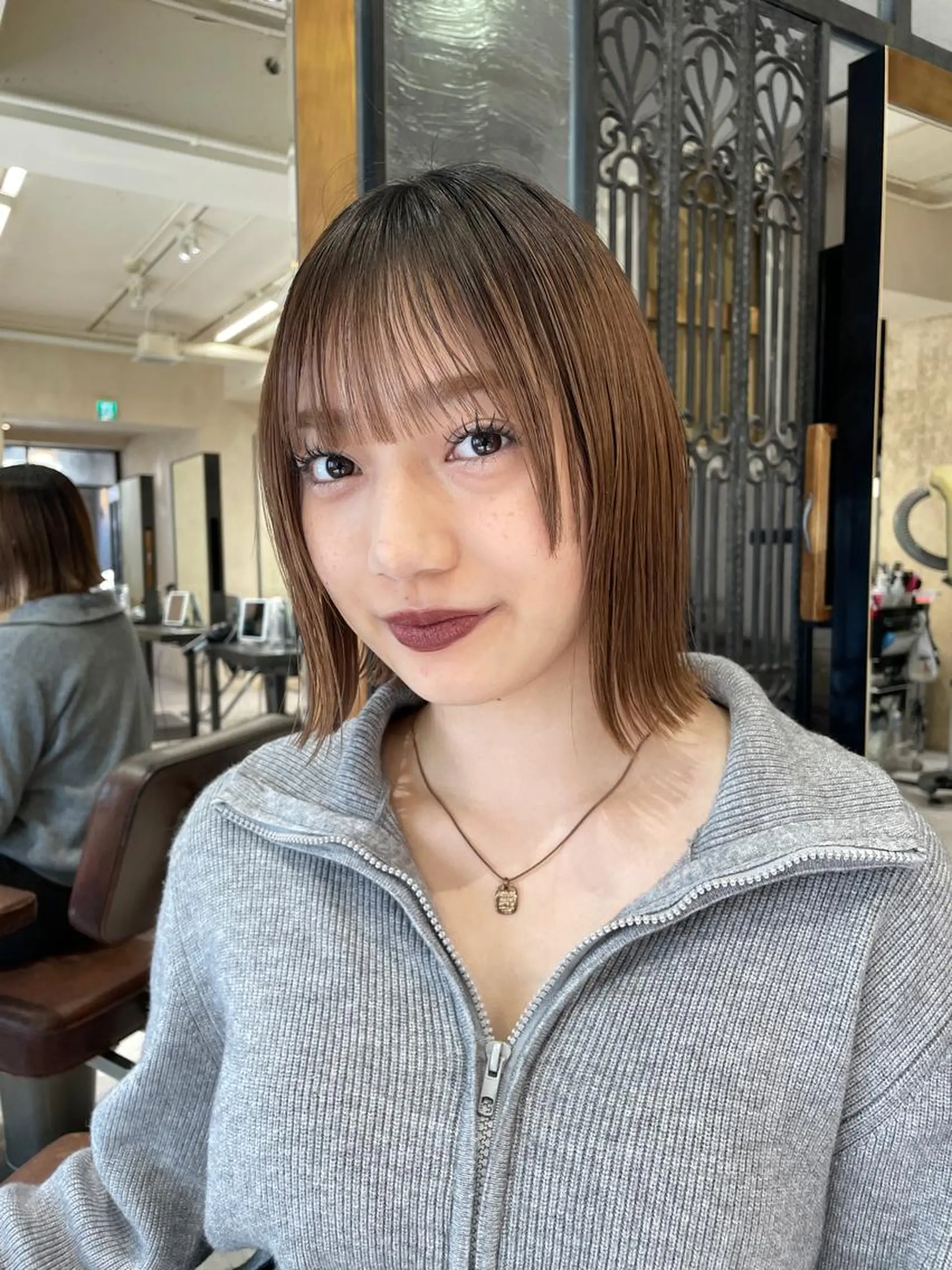 ミディアム トリートメント MINX青山店所属・結莉/ボブ/ 縮毛矯正のヘアスタイル