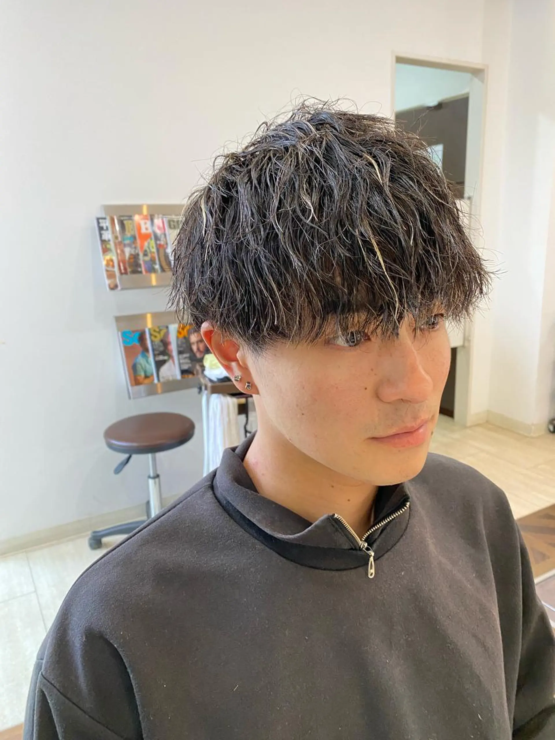メンズ メンズパーマ 松原 麗玖人のヘアスタイル