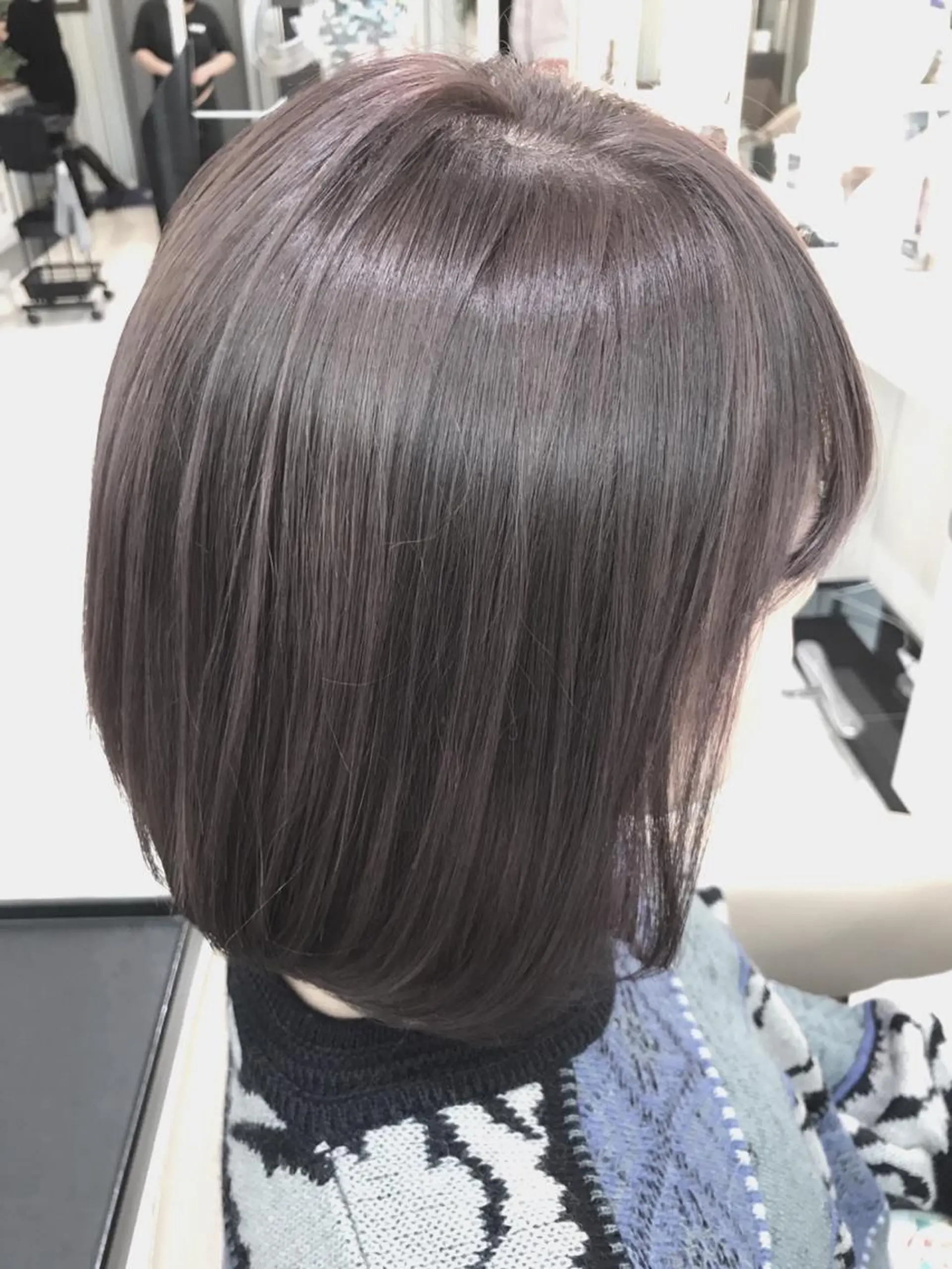 ショート カラー ブリーチ 透明感カラー イルミナカラー ピンクカラー ピンクパープル カット ヘアカラー 山崎俊輔/髪質改善 /バレイヤージュのヘアスタイル