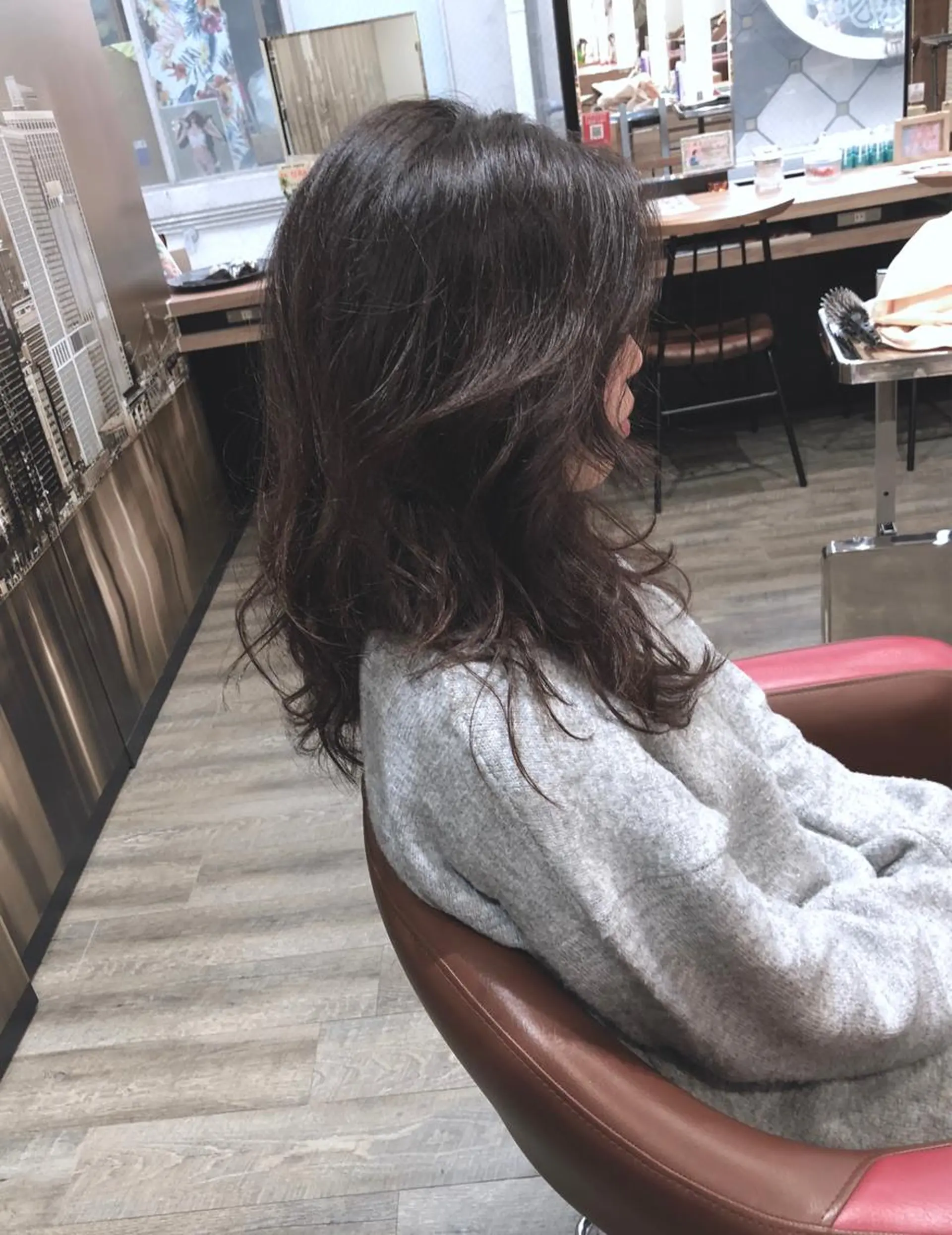 ロング カラー ヘアカラー トリートメント 髪質改善/イルミナ/ 城崎のヘアスタイル