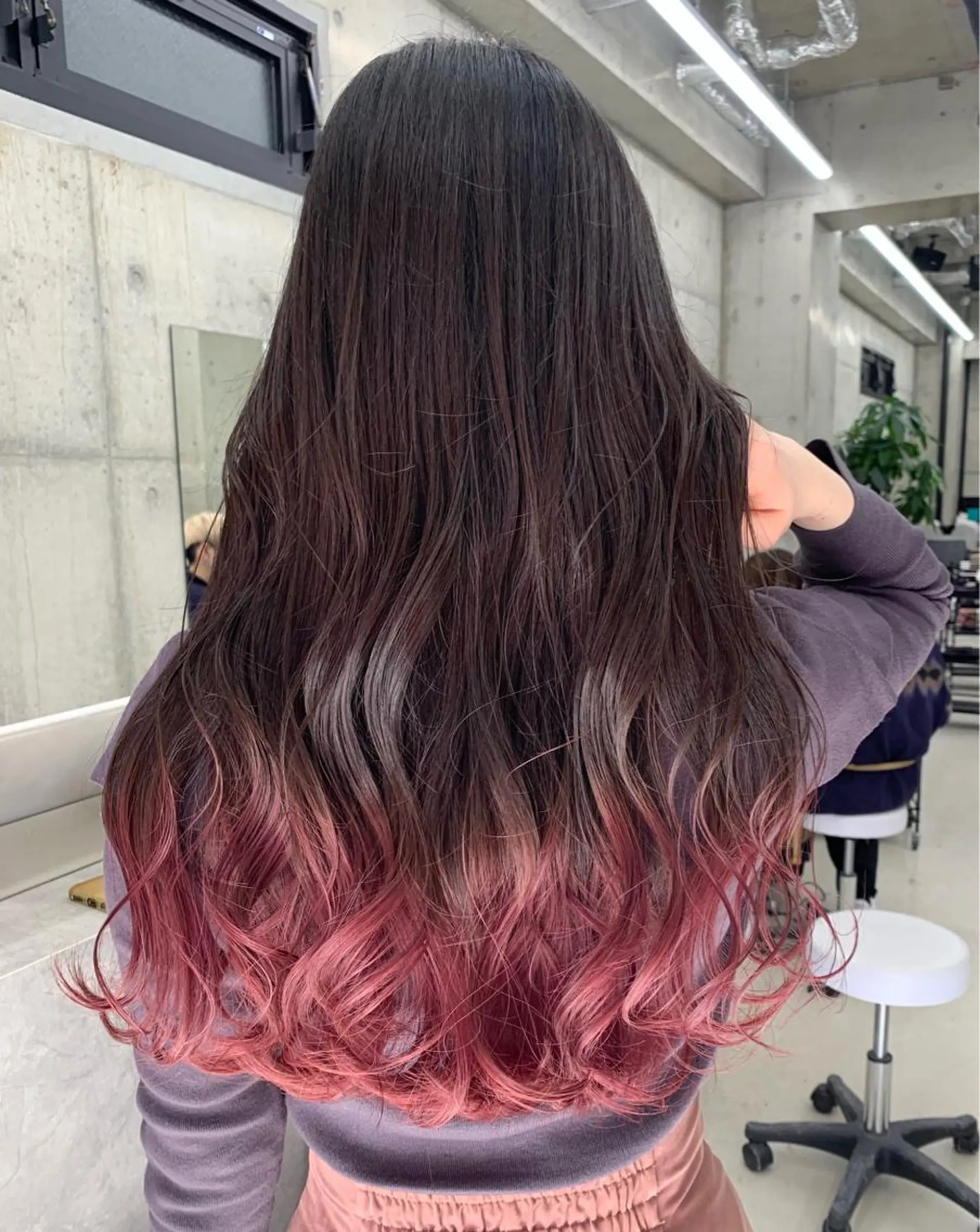 ロング カラー グラデーションカラー LINOET名古屋所属・ダブルカラー🩶上村 純妃🩶名駅徒歩5分のヘアスタイル