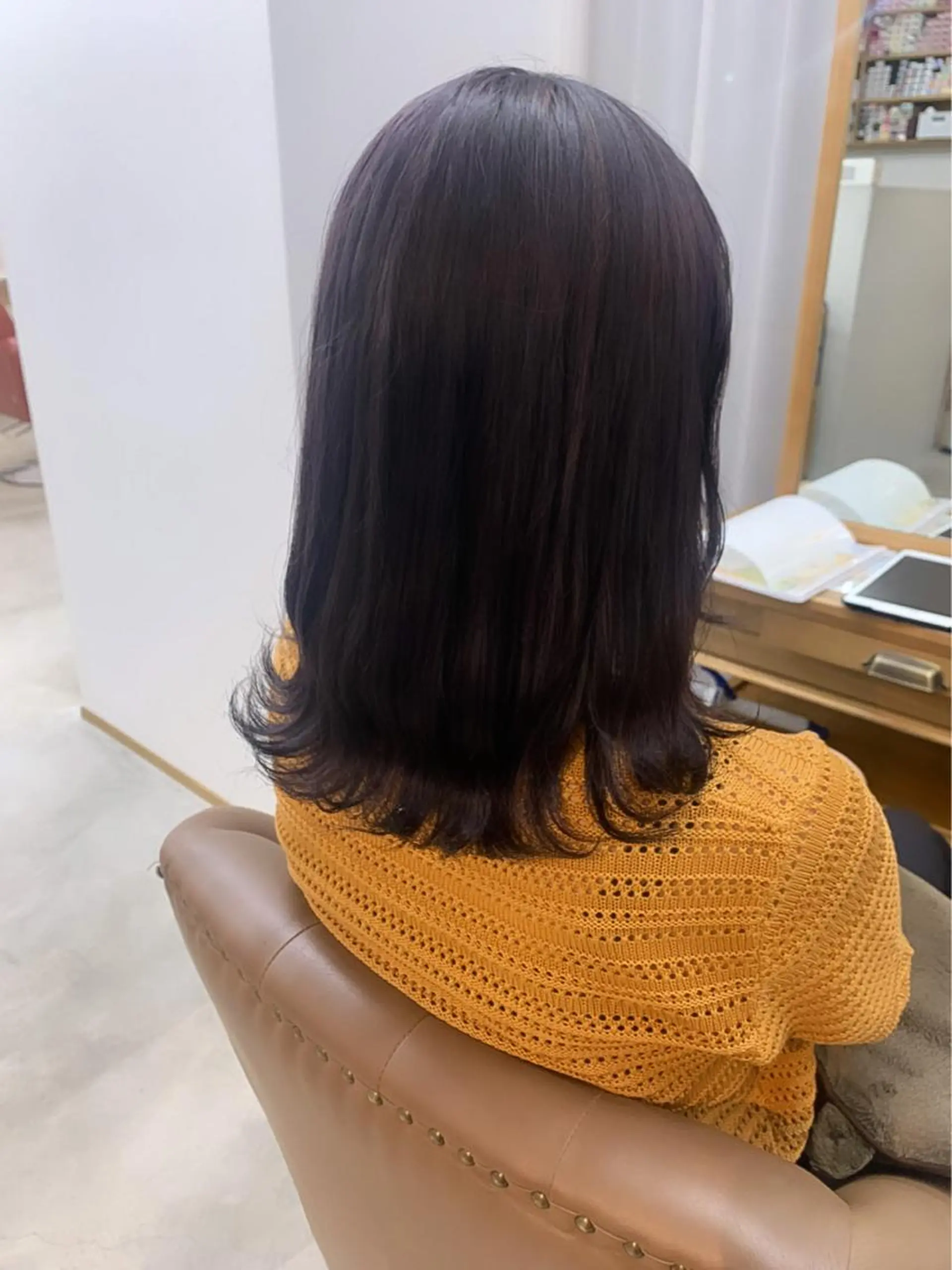 ミディアム カラー パープルカラー cirrus🕊 韓国ヘア♡山縣あかりのヘアスタイル