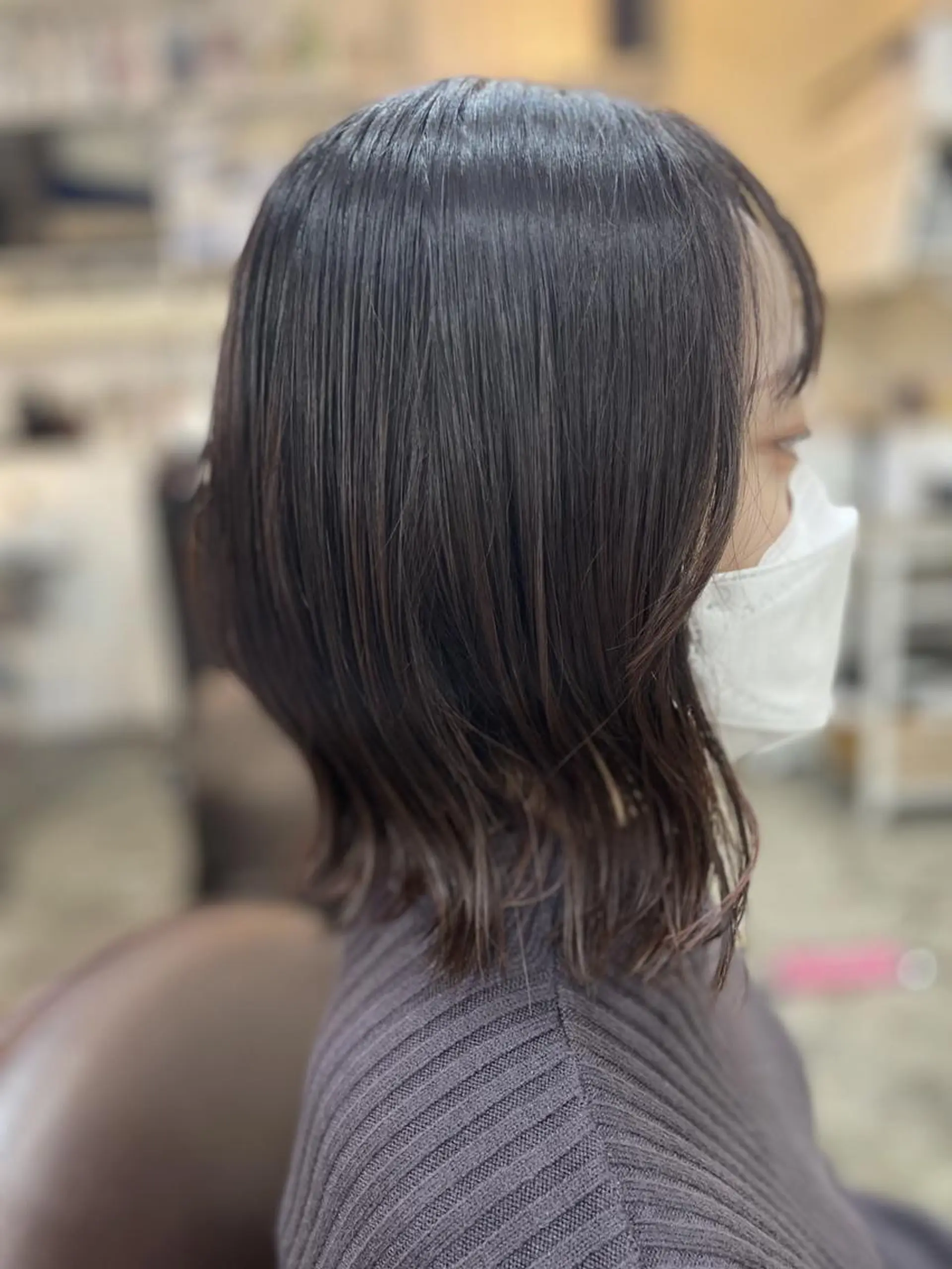 カラー セミロング 店長 佐藤のヘアスタイル