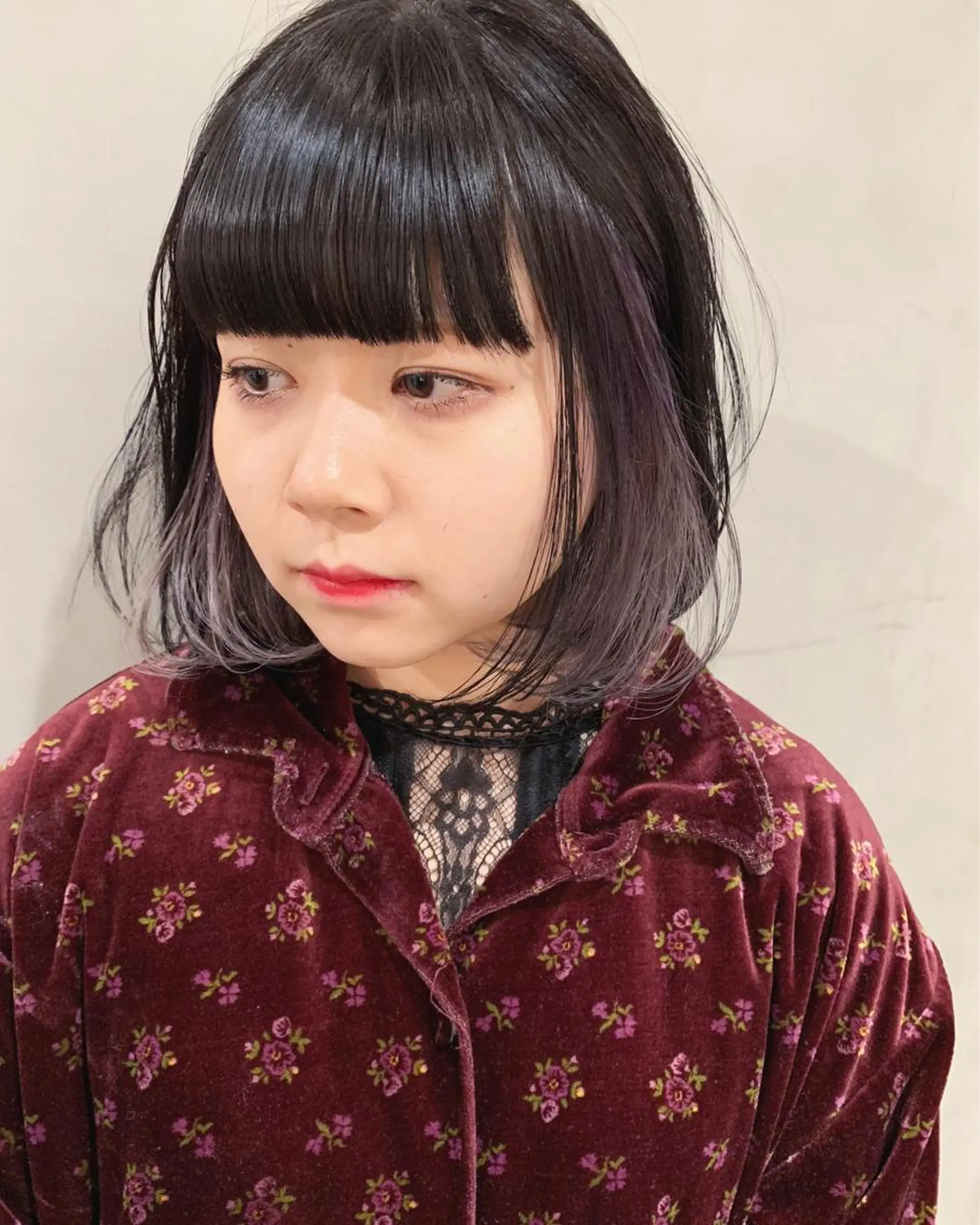 ミディアム カラー ヘアカラー トリートメント 優 作のヘアスタイル