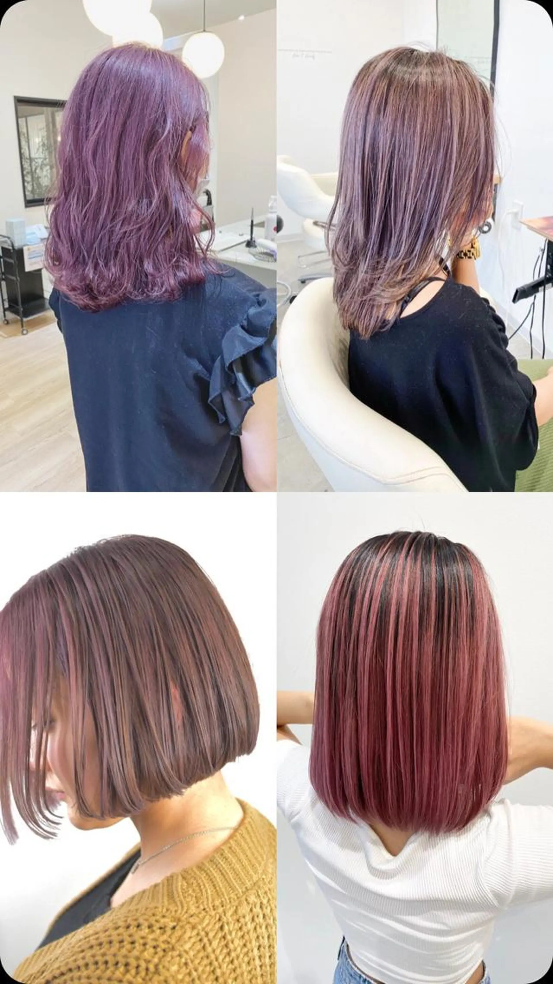 ミディアム カラー Chere -rosso-金剛店のヘアスタイル