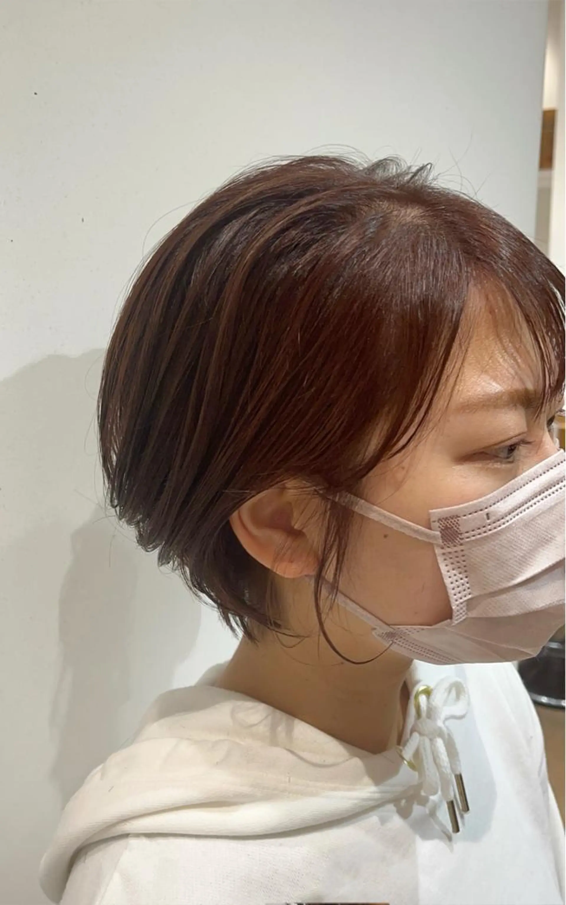 ショート ショートボブ オレンジブラウン ボブ ショートヘア 和田 琉々香のヘアスタイル