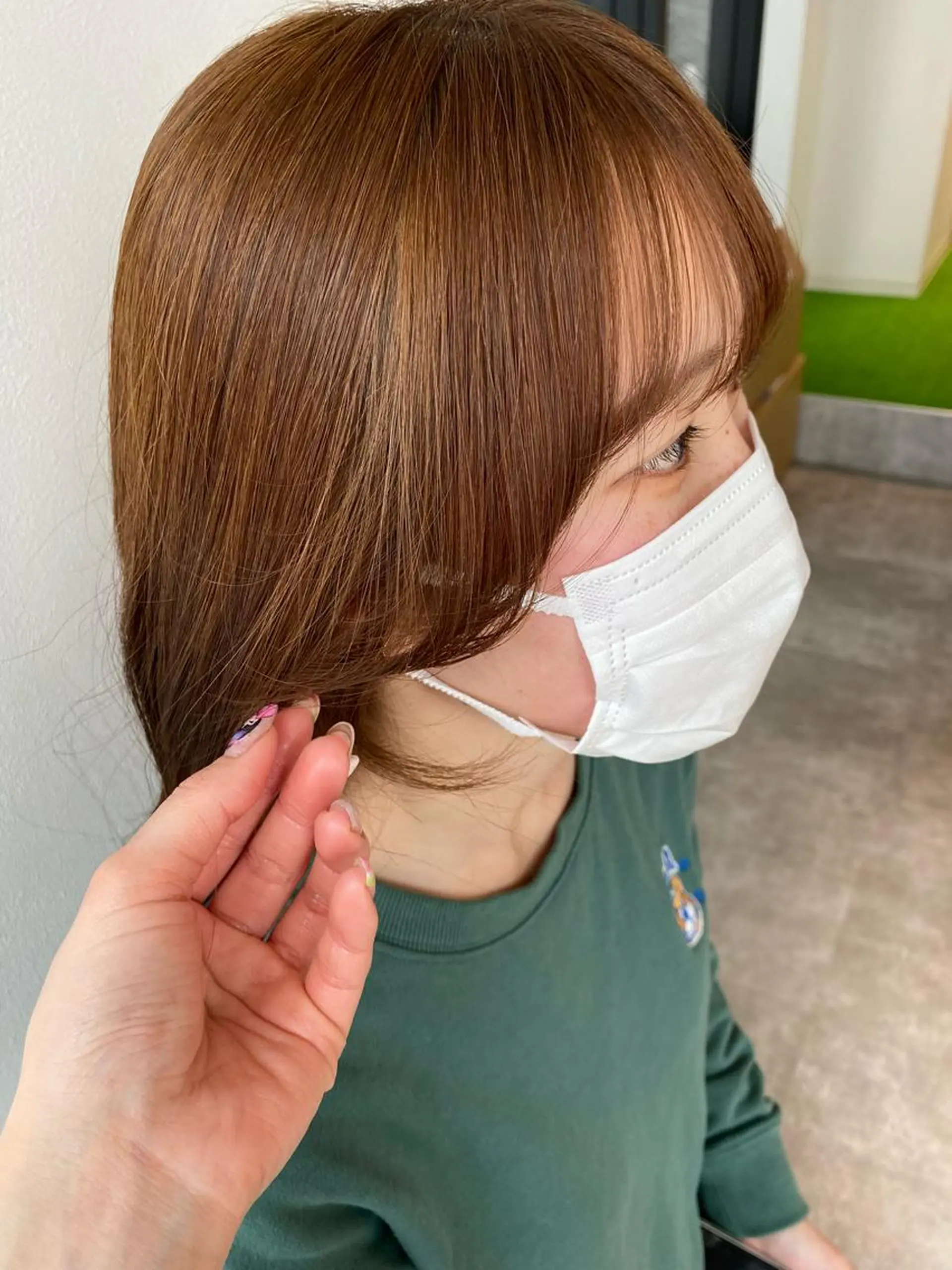 ロング カラー 顔周りカット オスズ 🎀´-のヘアスタイル