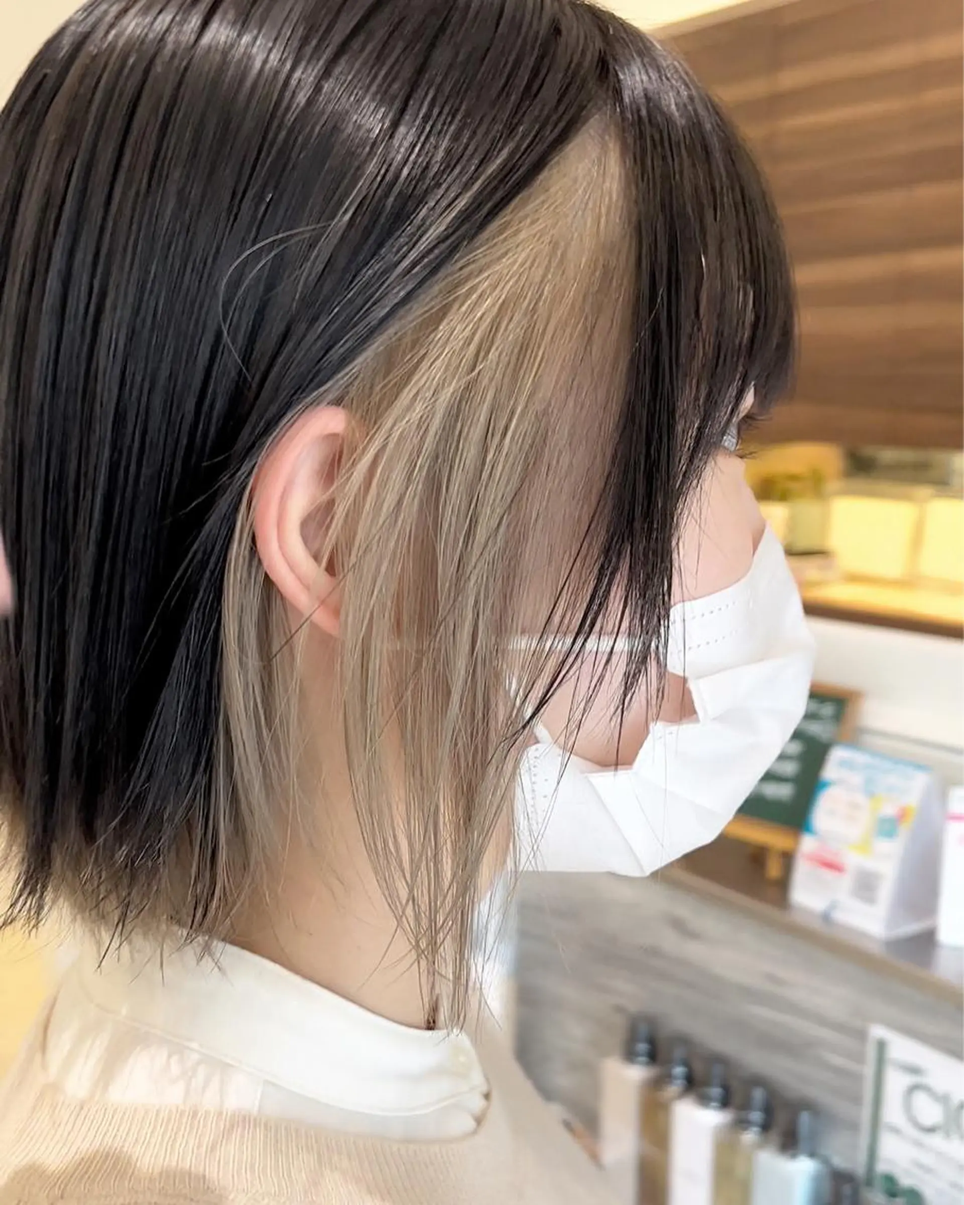 ミディアム ヘアカラー MIRACミラク所属・☀️ハイトーンボブ ☀️石川 海斗のヘアスタイル