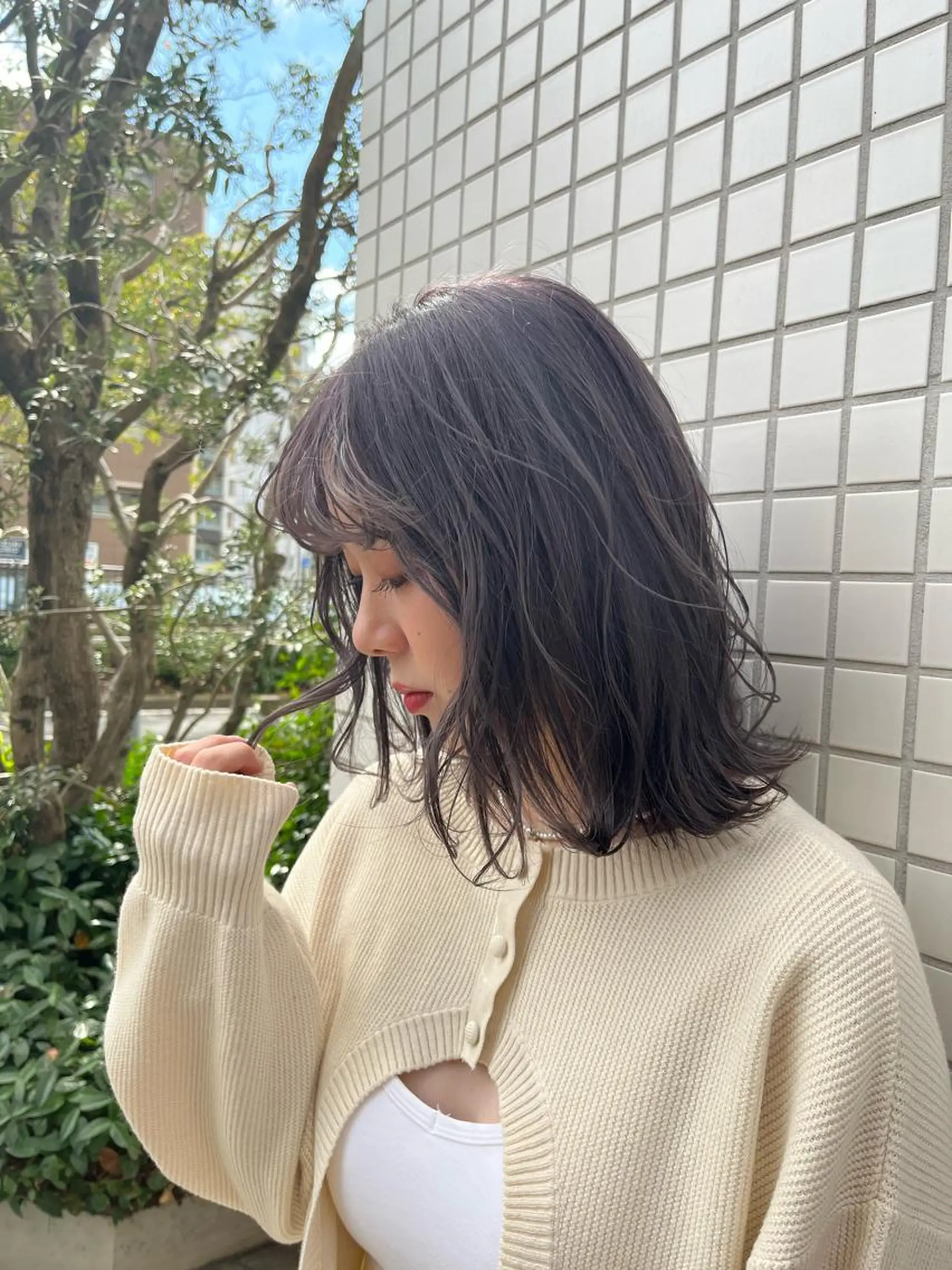 ミディアム カラー 💛ハイトーン💛 りむのヘアスタイル