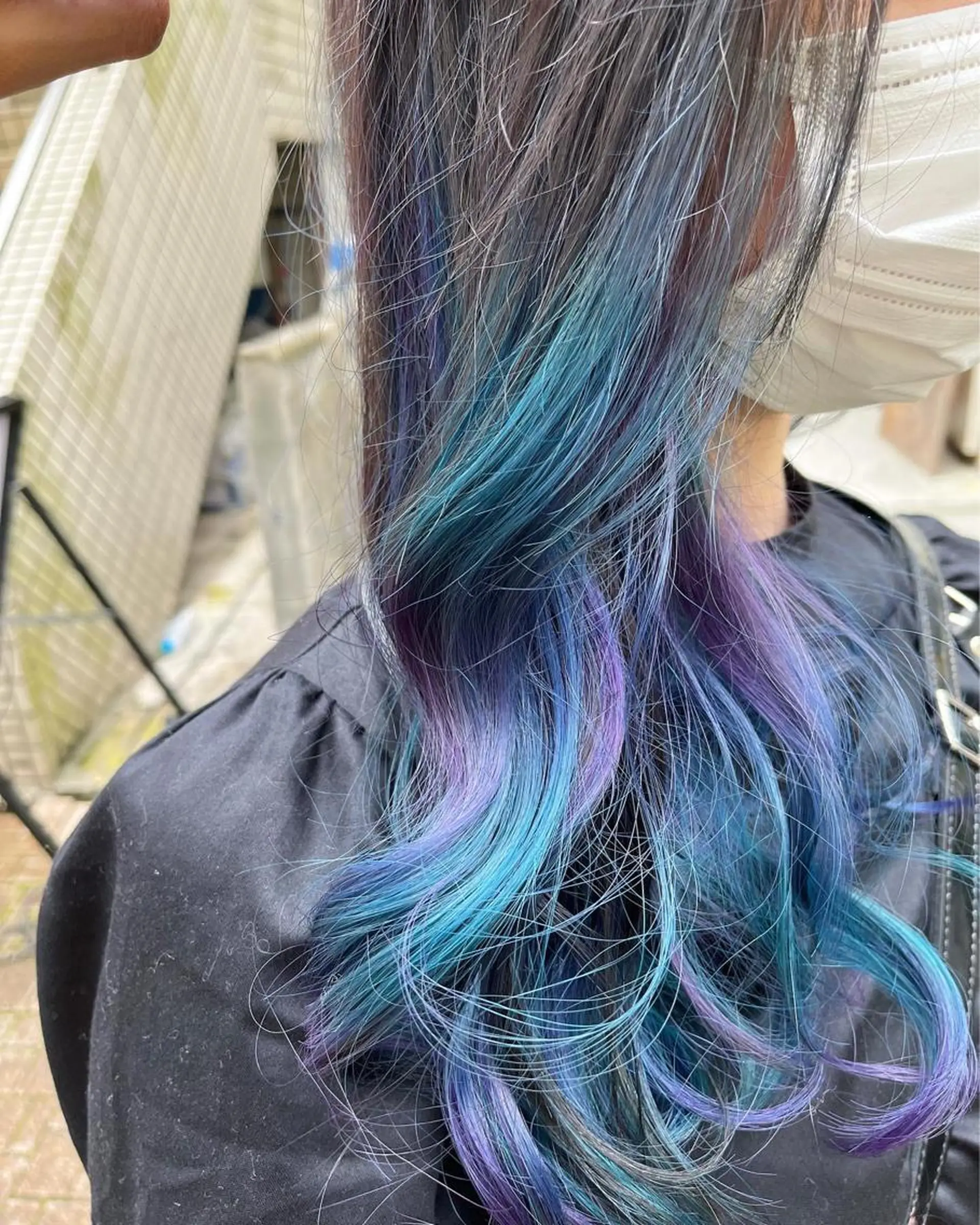 ロング カラー ショートボブ アッシュ バレイヤージュ ミストバング ベージュカラー カット ヘアカラー トリートメント 原宿サロン代表 デザインカラー伊藤卓のヘアスタイル