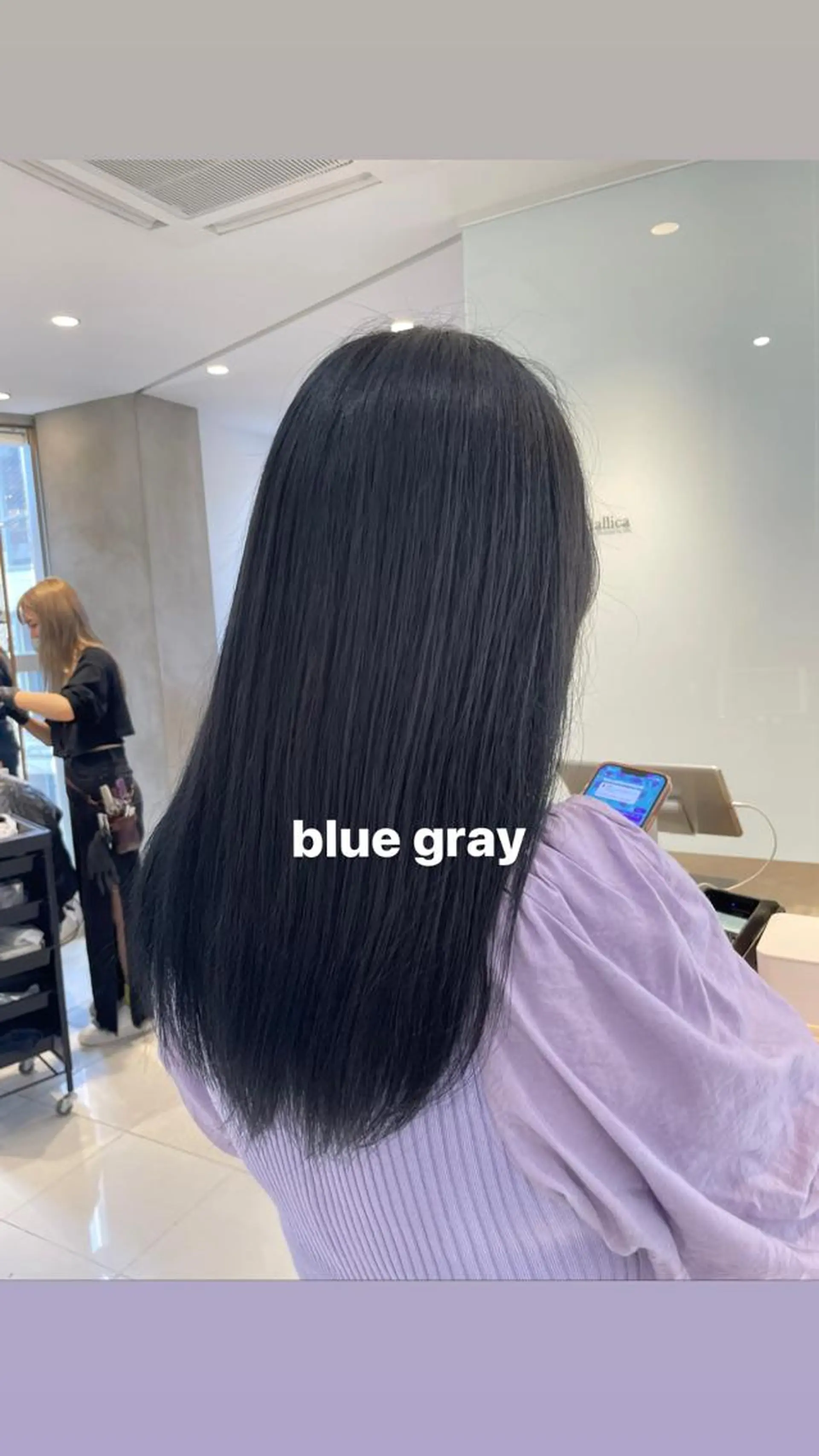 カラー ブリーチ ブリーチなしカラー ヘアカラー トリートメント ヘッドスパ ヘアセット レイヤー/ハイトーン /寒色/miko🪽のヘアスタイル