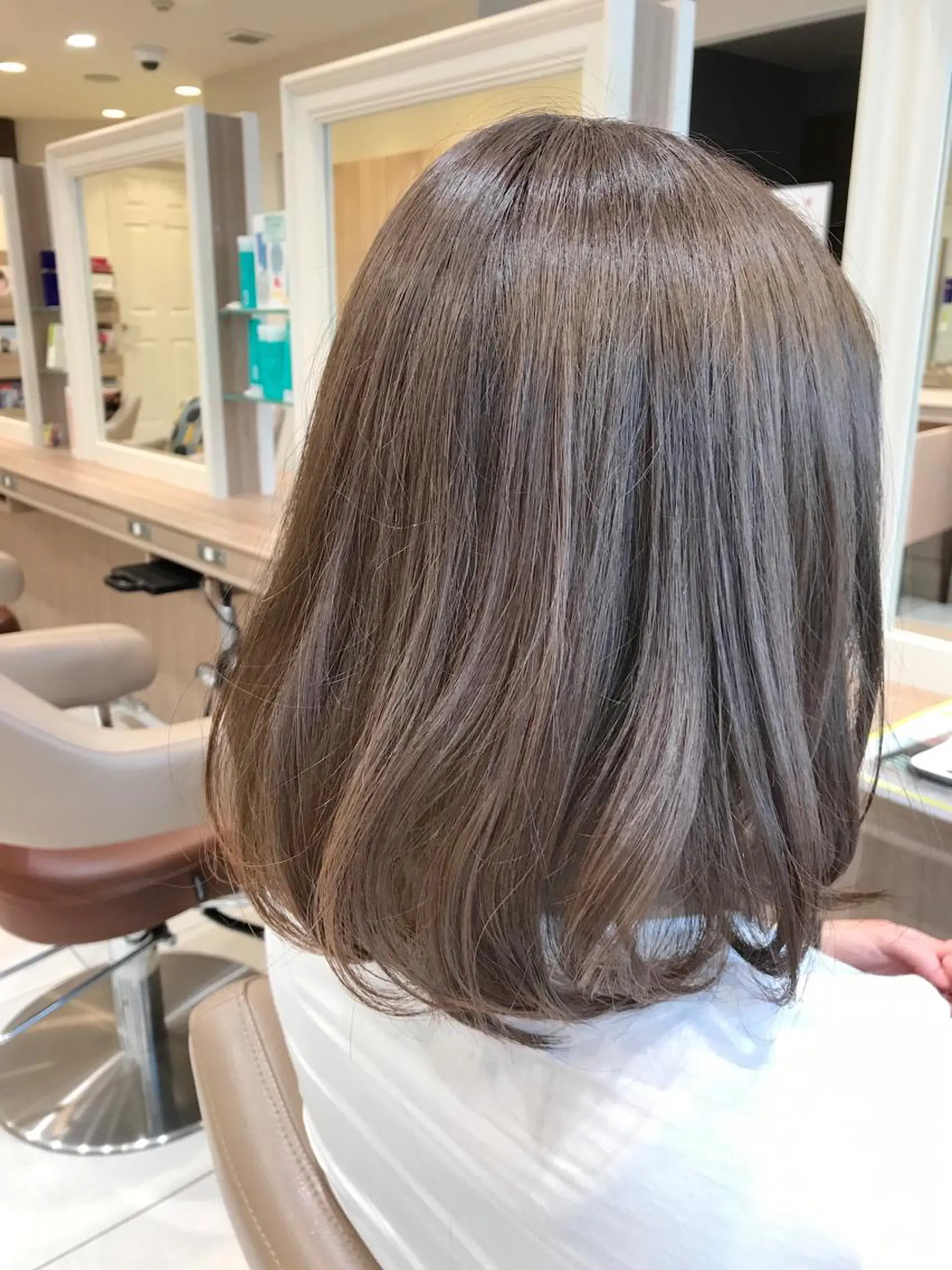 ミディアム "オクムラ タクヤ"のヘアスタイル