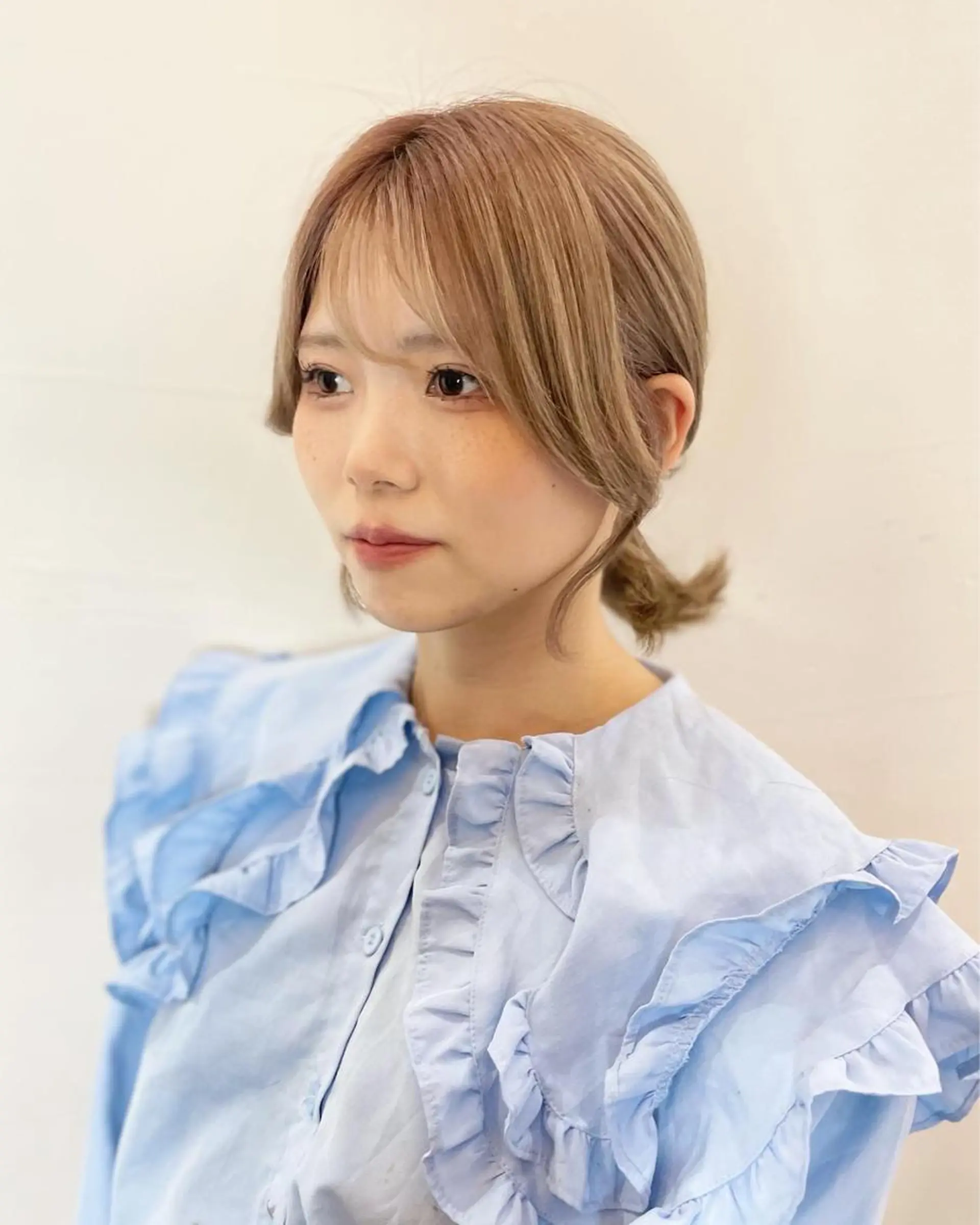 ミディアム エギョモリ バレイヤージュカラー 特化美容師✨星皓太のヘアスタイル