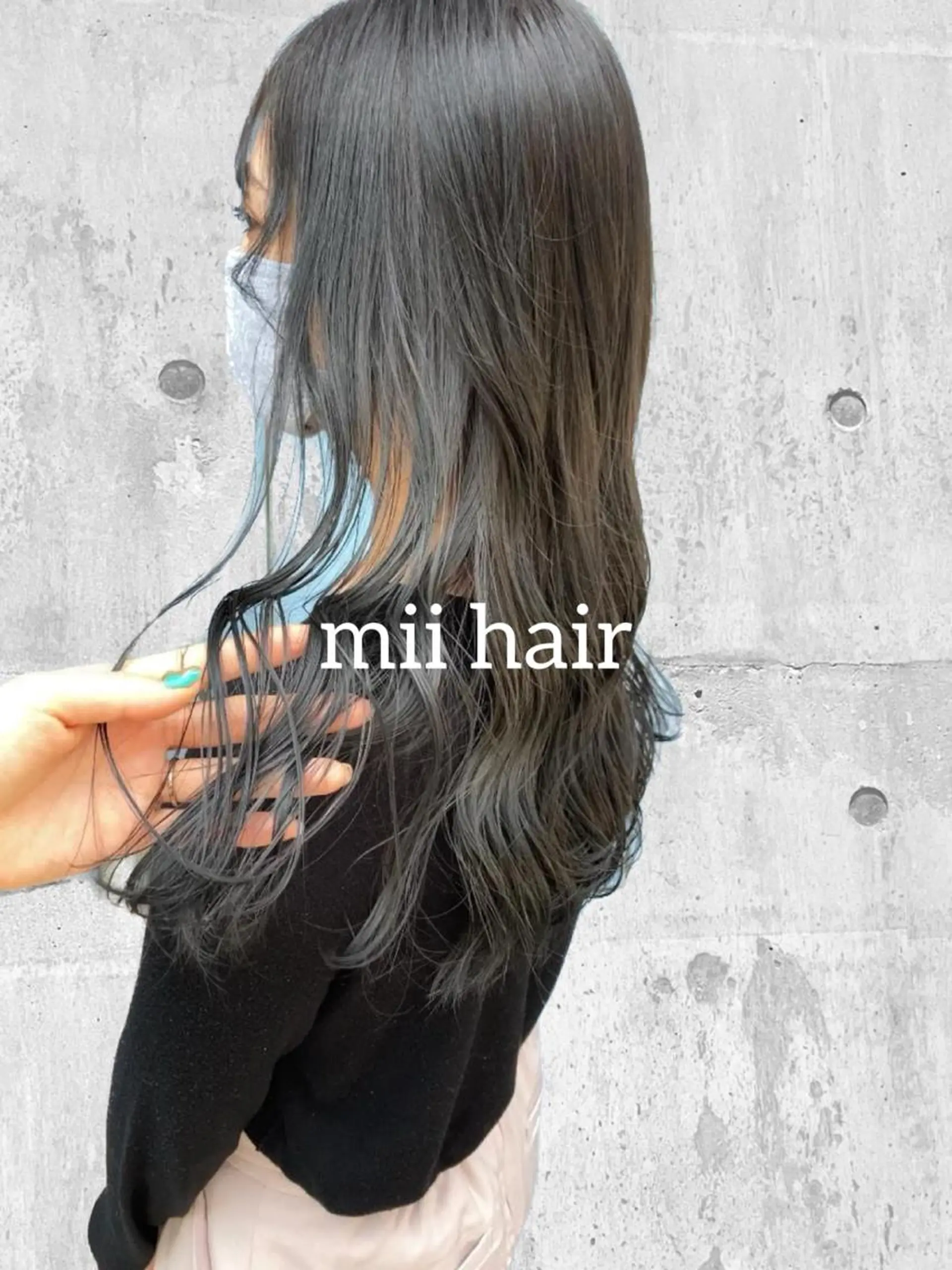 セミロング カラー グレージュ シアーグレージュ Miku❇️ フェイスレイヤーのヘアスタイル