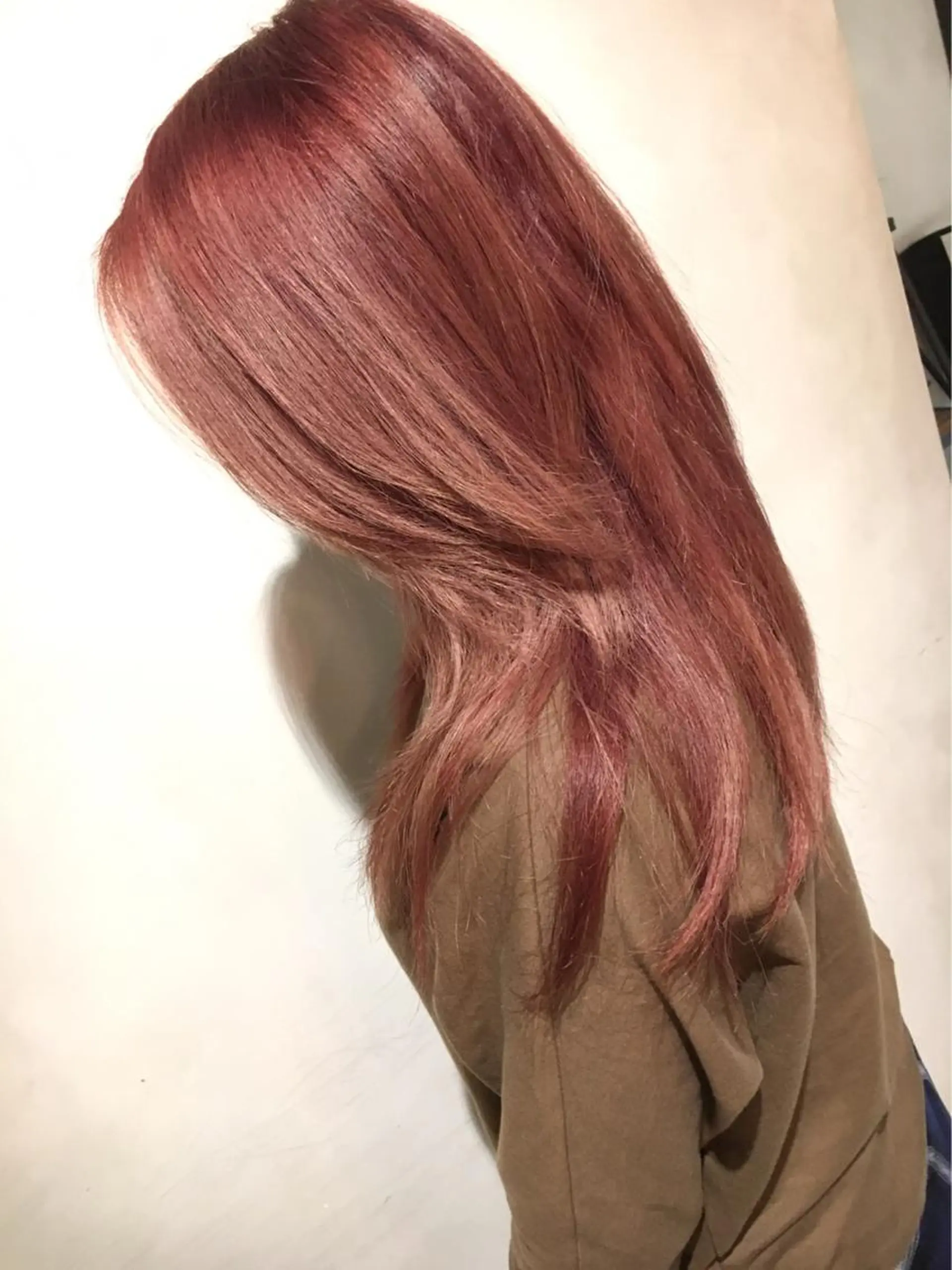 ロング カラー ベージュカラー ピンクカラー ピンクベージュ メンズ特化👨 細谷碧海のヘアスタイル