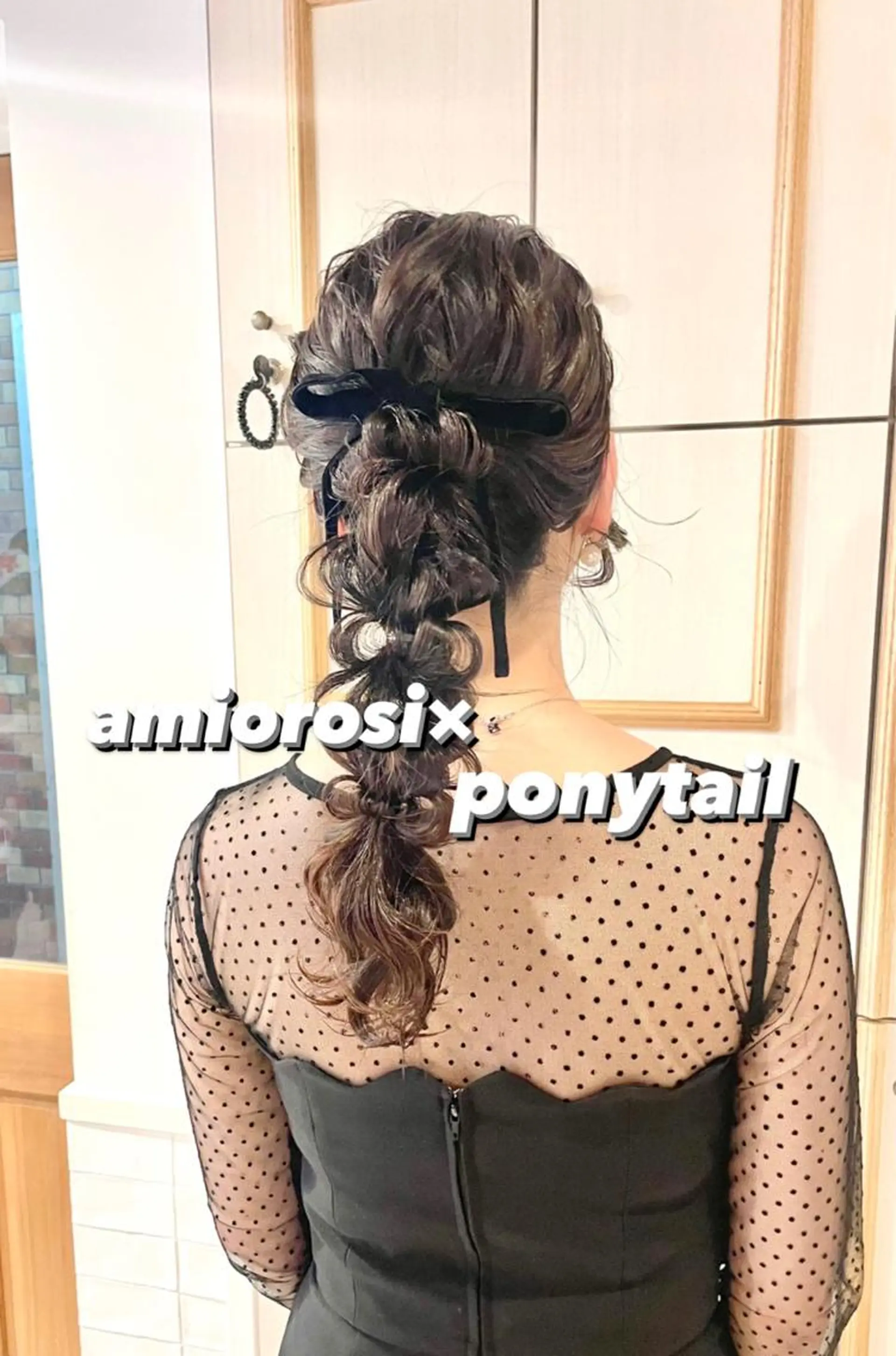 セミロング カラー ヘアアレンジ ヘアセット ハイトーンピンク🍑 ブリーチ🍑RINAのヘアスタイル