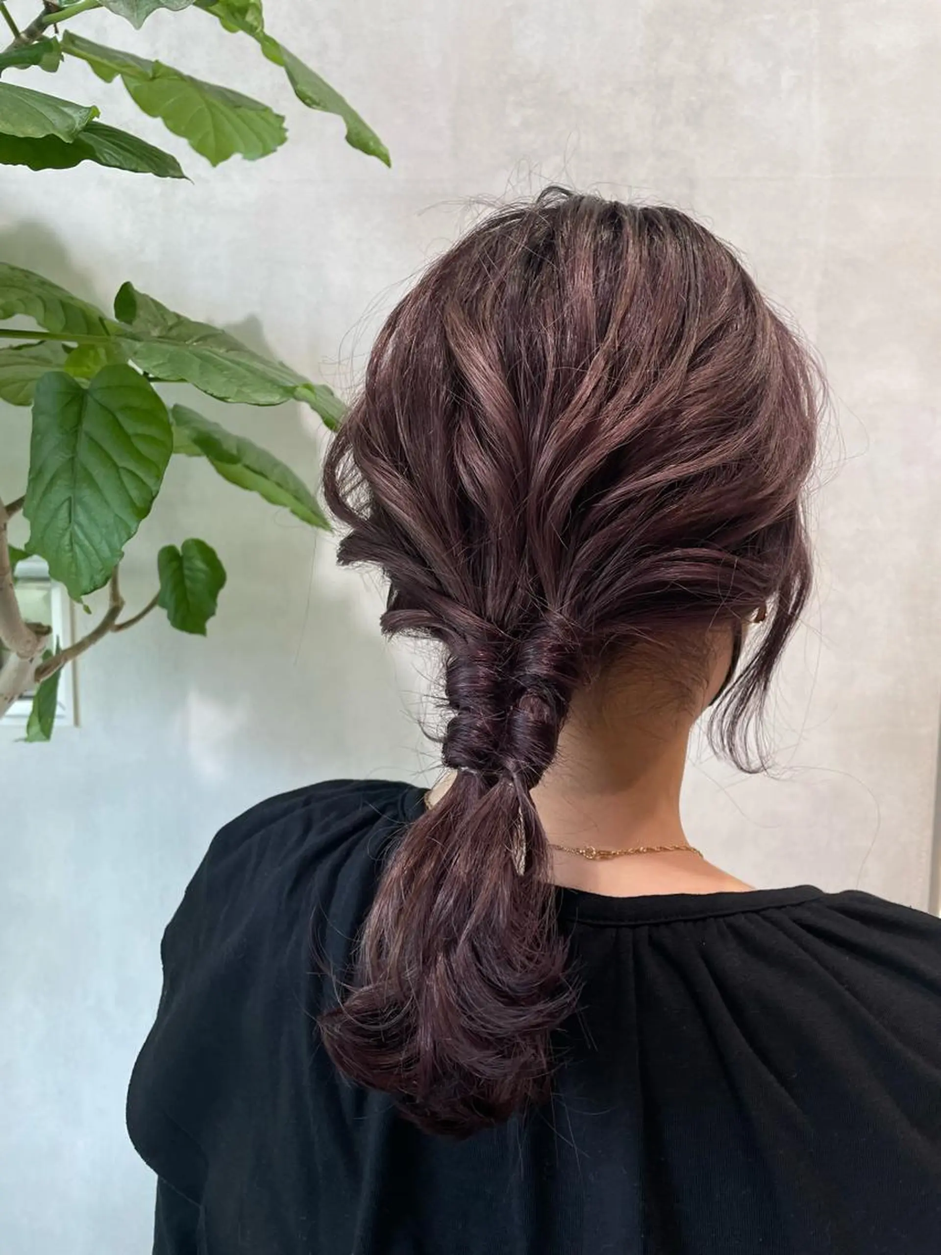 セミロング ヘアアレンジ 濱野 玲奈のヘアスタイル