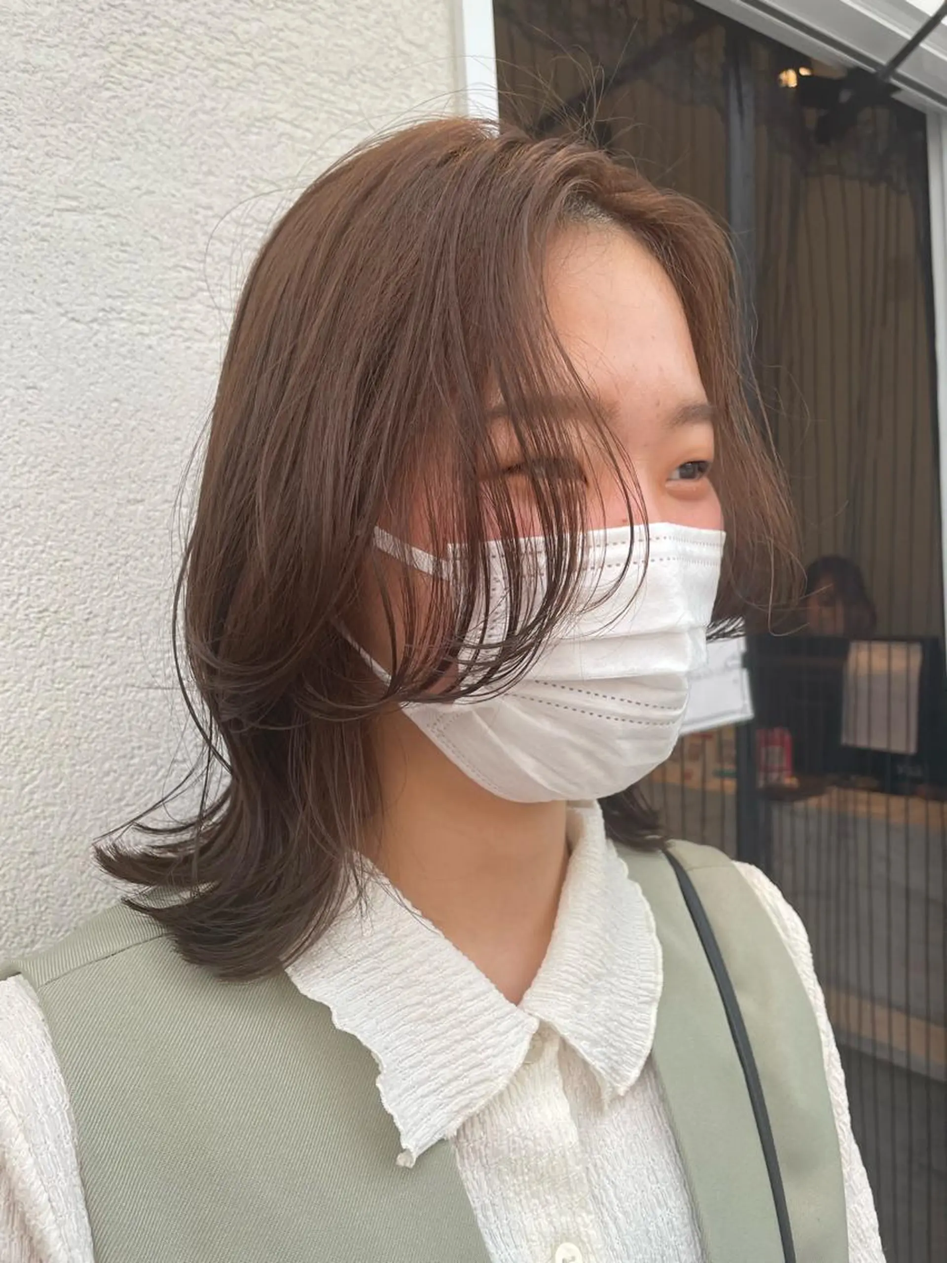 ミディアム 淡中 円花のヘアスタイル