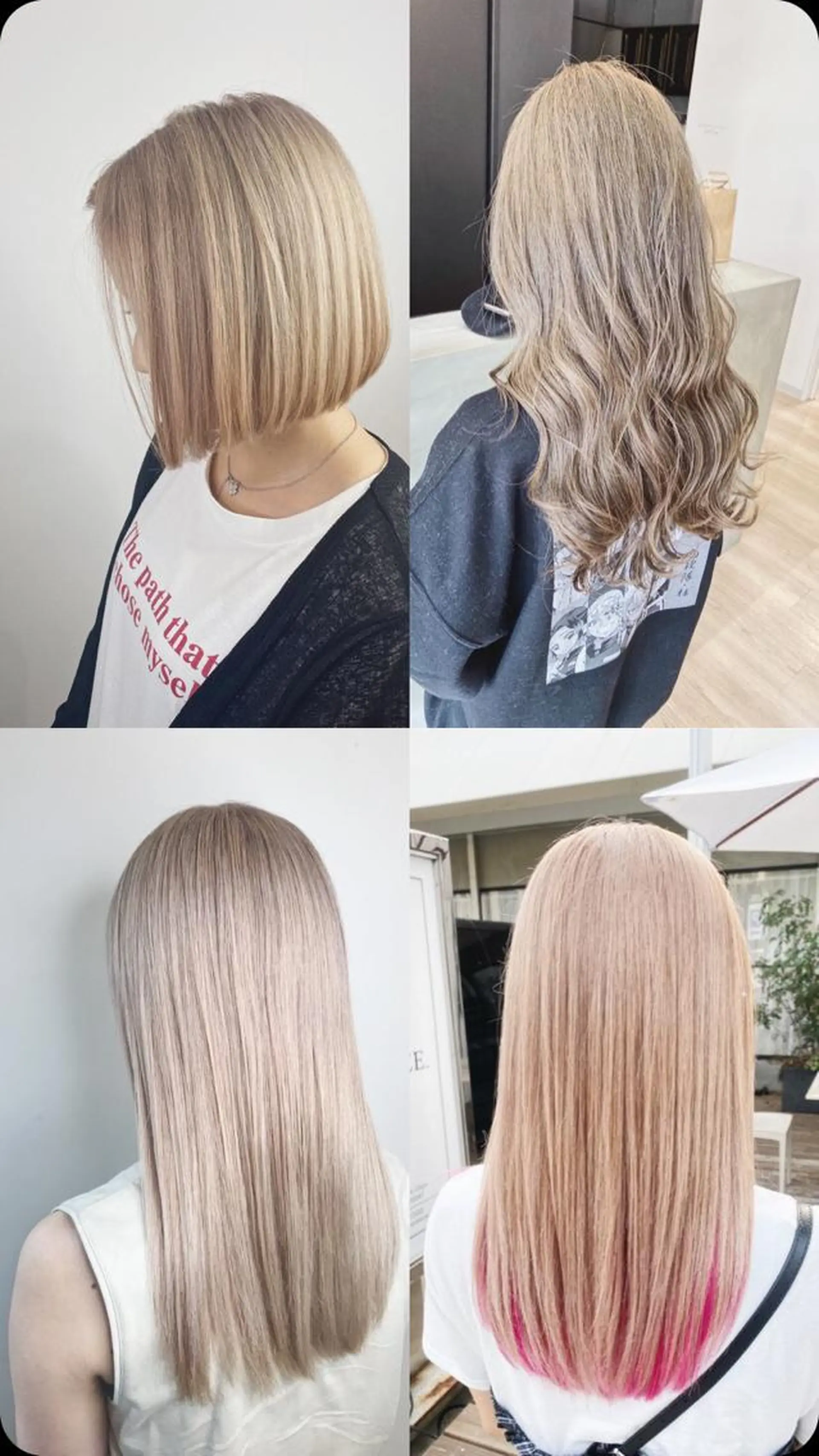 ミディアム カラー カット ヘアカラー トリートメント Chere -rosso-金剛店のヘアスタイル