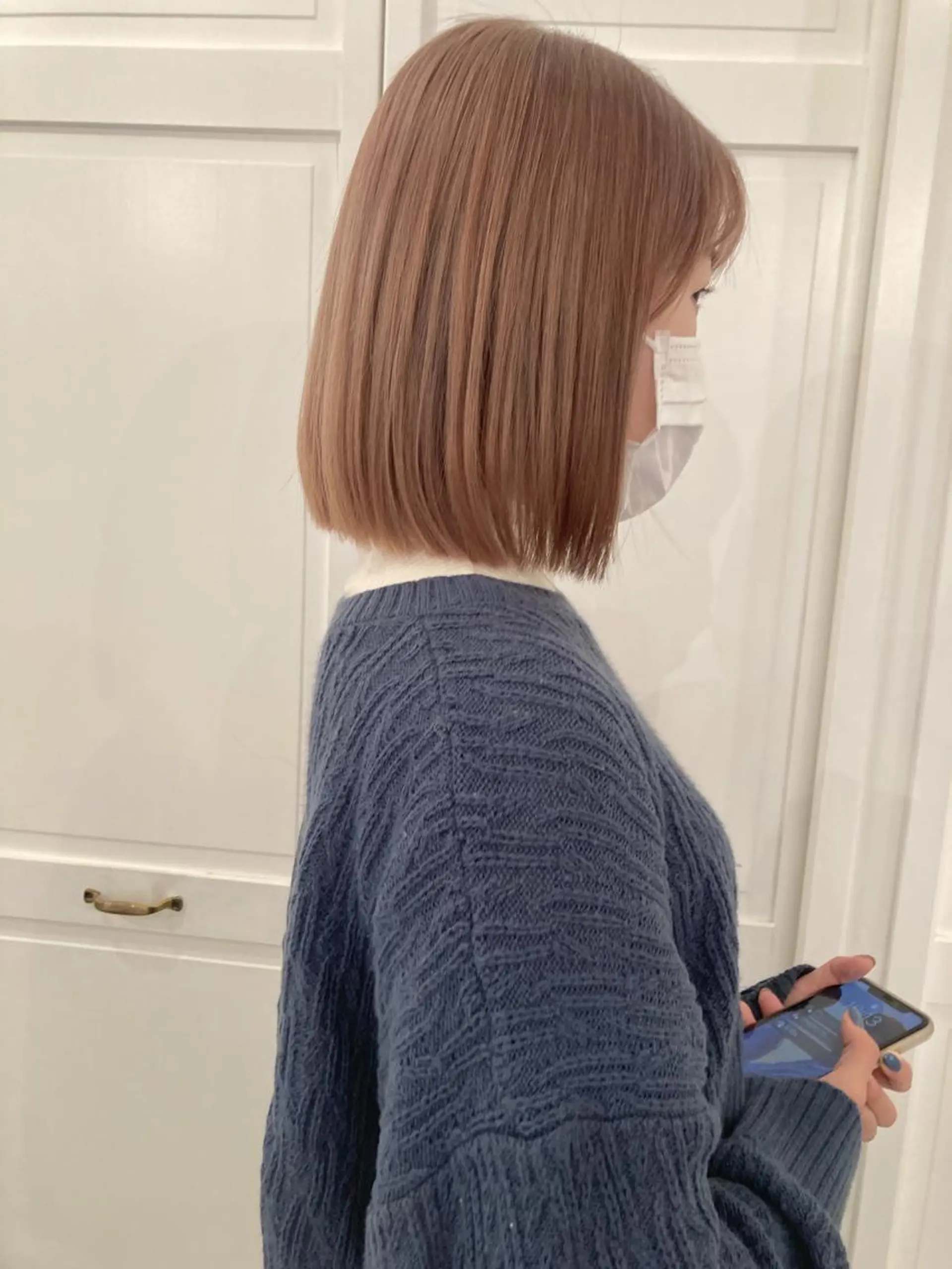 ミディアム カラー ベージュカラー ブリーチ カット ヘアカラー お洒落ベージュ🤎 代官山shibukiのヘアスタイル