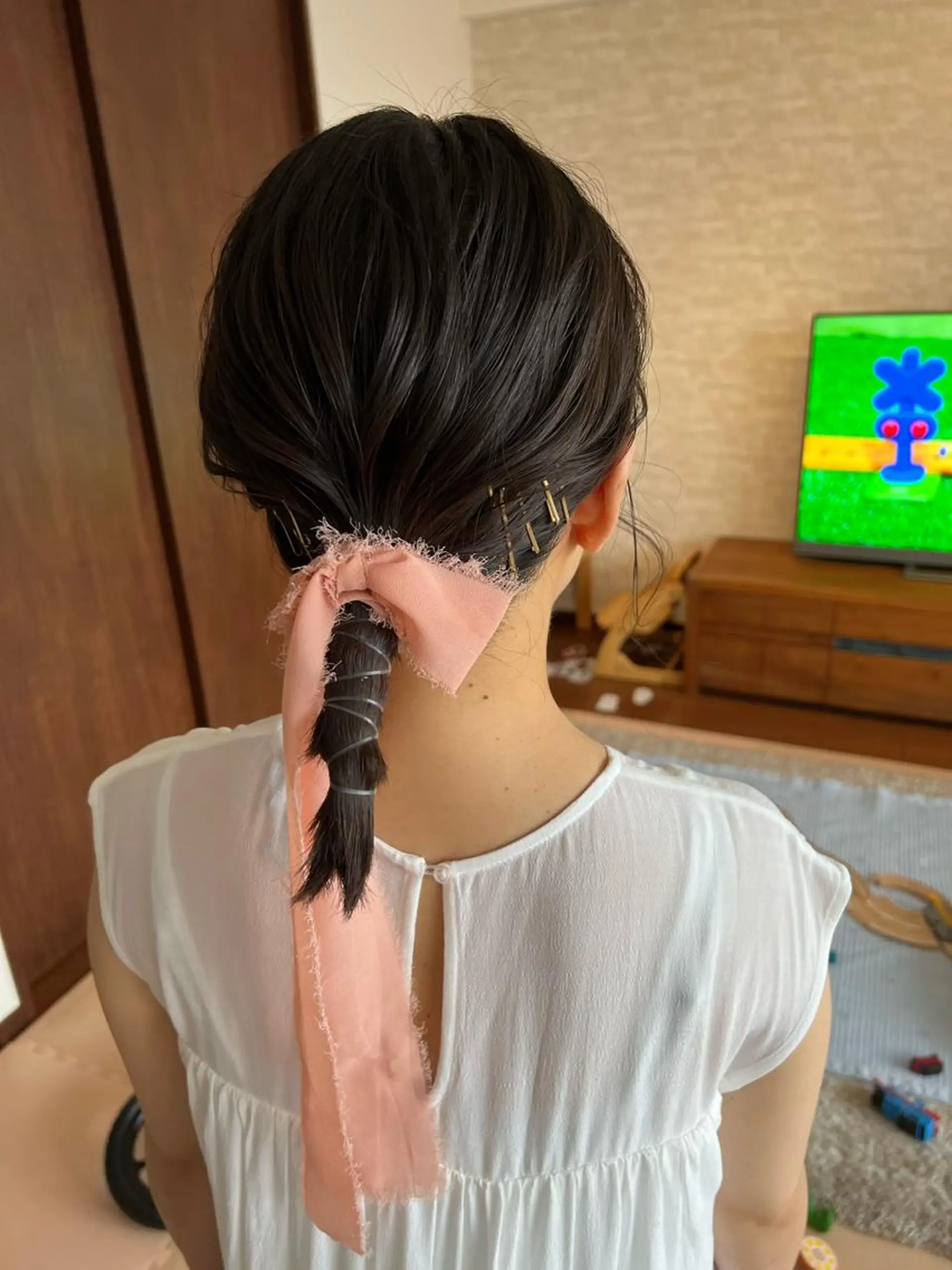 ヘアアレンジ 結婚式・ブライダル デート ヘアセット ヘアメイクネイリスト 💄💅hidemiのネイルデザイン