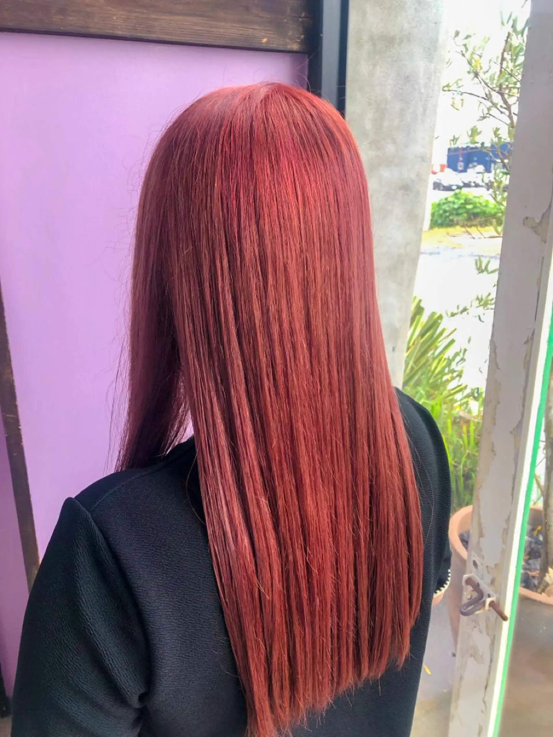ロング カラー ピンクカラー ヘアカラー NAGON STYLE  MICI所属・佐藤 美聡のヘアスタイル