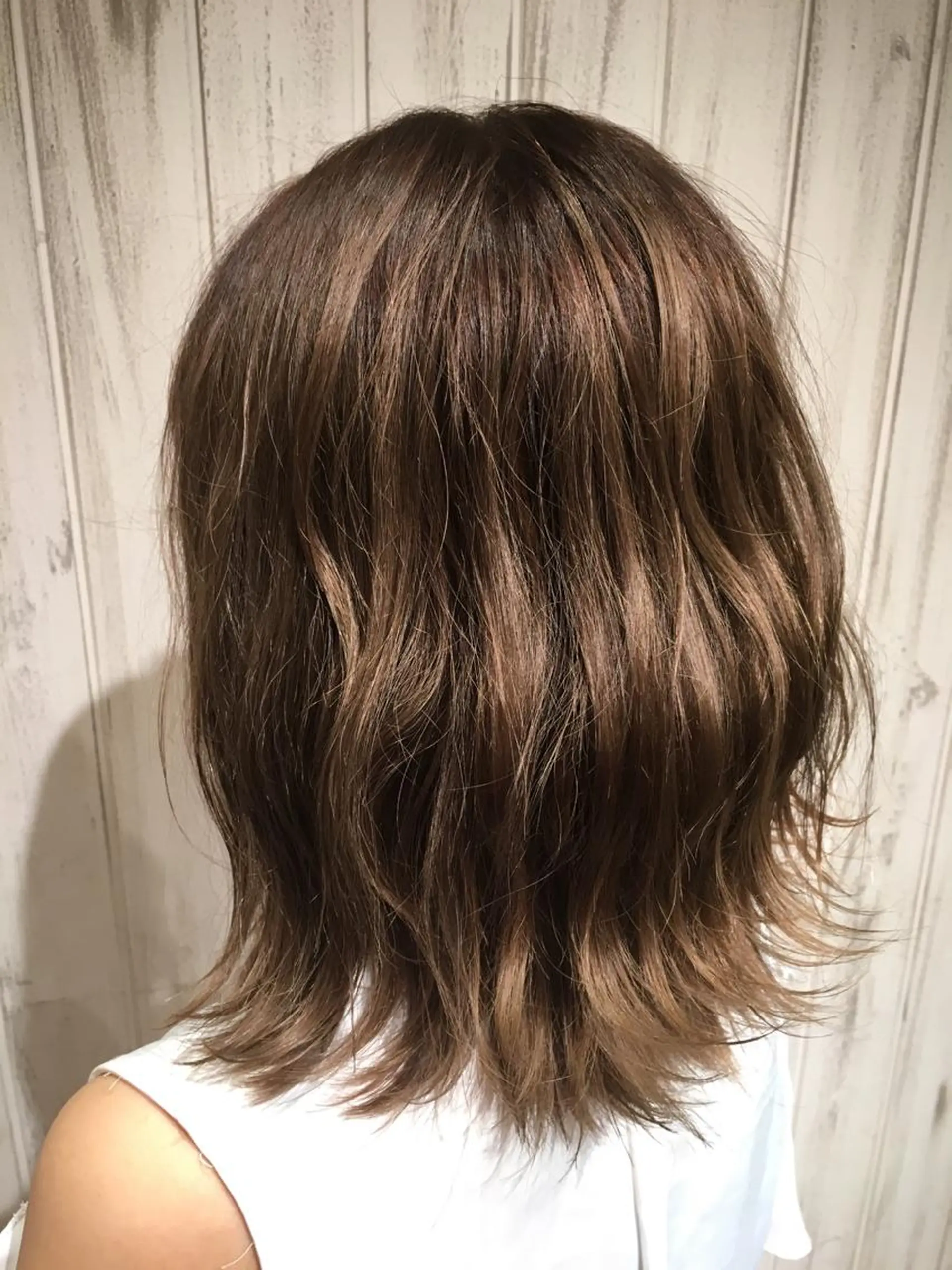 ミディアム カラー FENICE onthe beach所属・永井大樹✨ 透明感カラー✨のヘアスタイル
