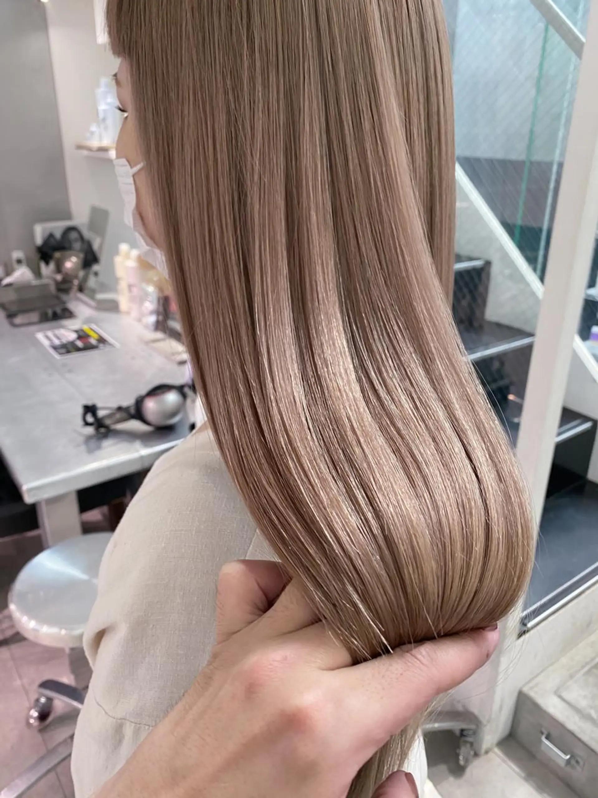 カラー ロング ブラウンカラー ハイトーンカラー カット ヘアカラー トリートメント mao/ブリーチ ハイトーンカラーのヘアスタイル