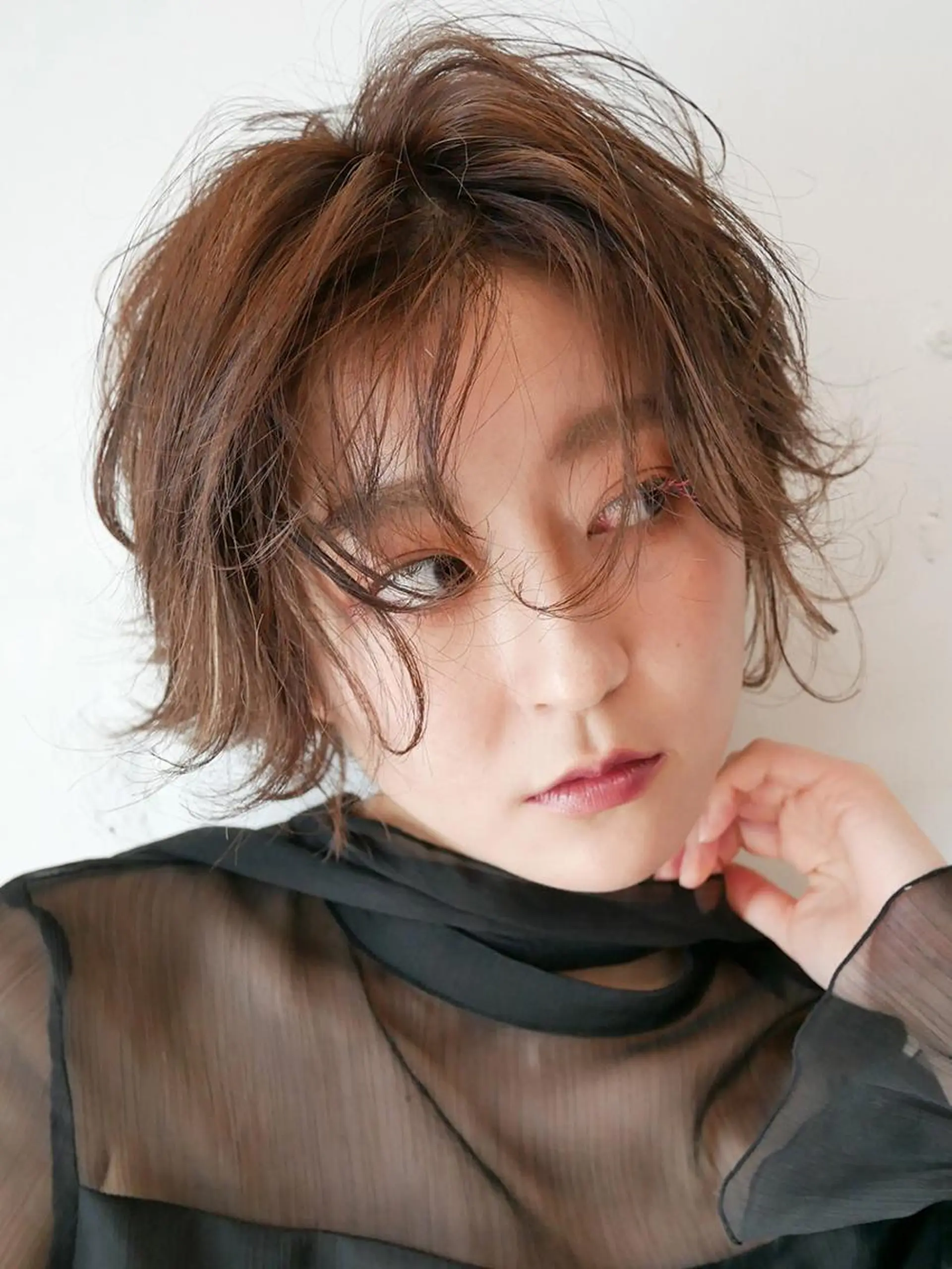 ショート カラー パーマ 🫧美髪矯正/ 髪質改善/藤平健太のヘアスタイル