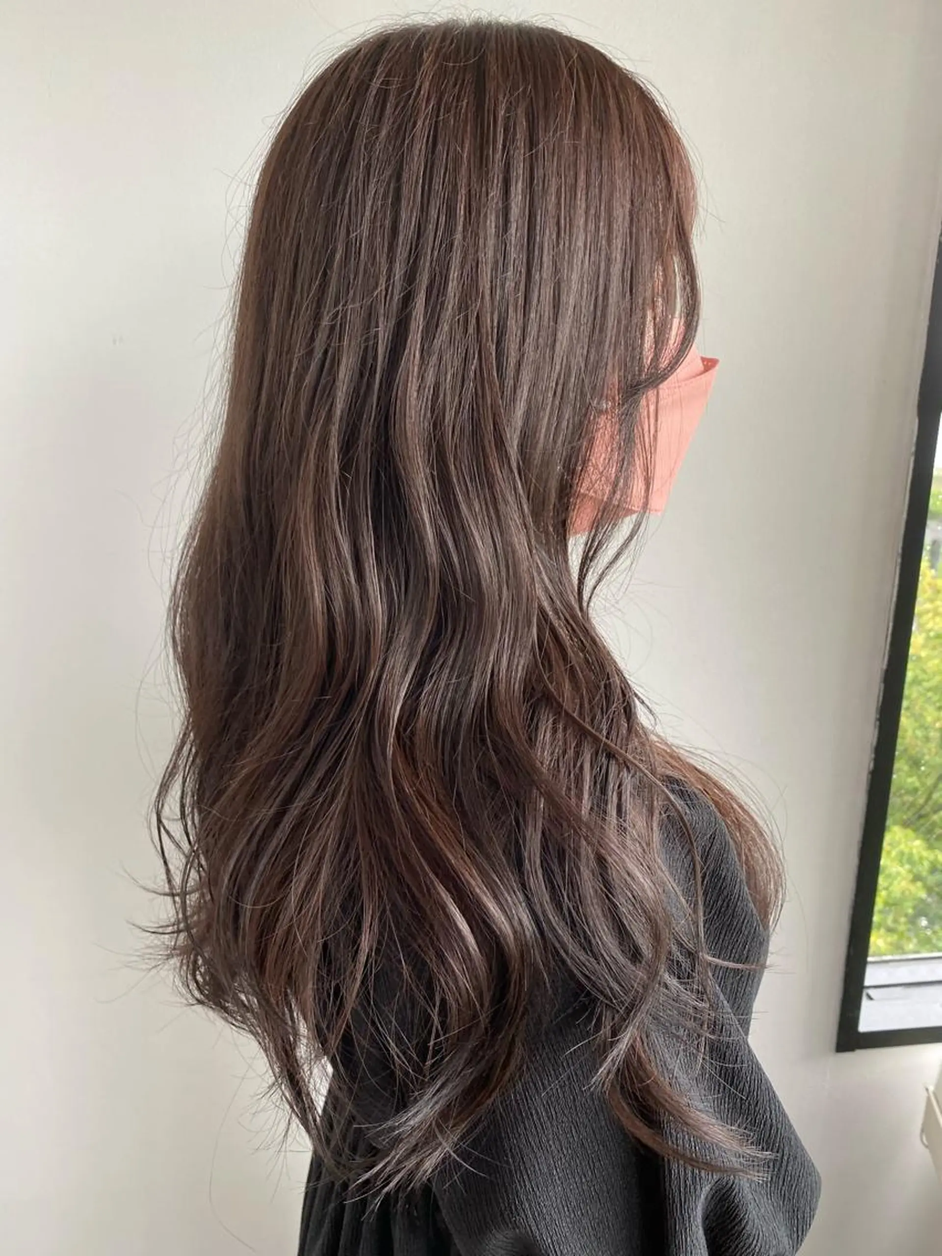 ロング カラー ヘアカラー トリートメント 🌼透明感艶カラー オリーブ🌼河村咲のヘアスタイル