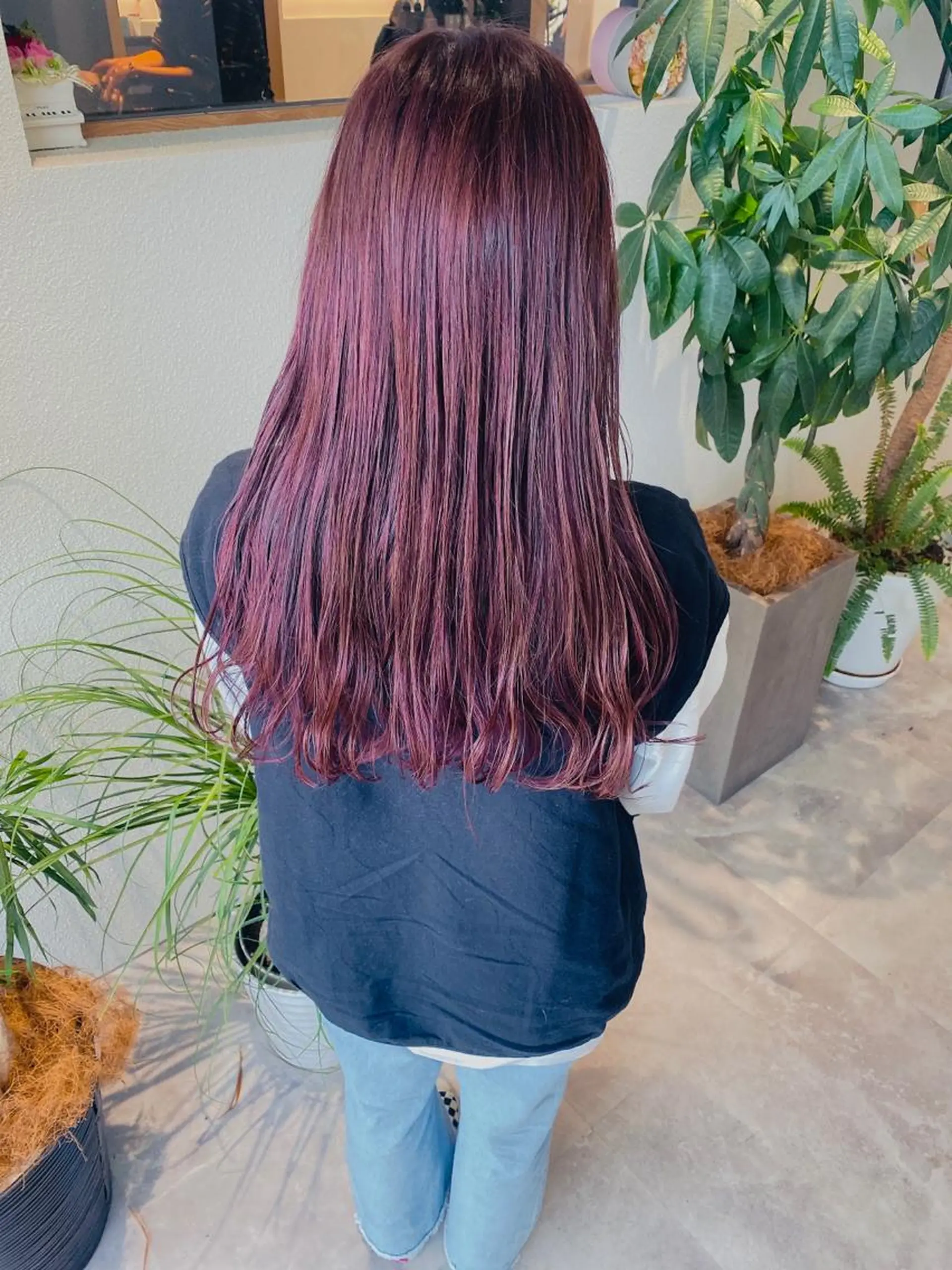 セミロング カラー Emitas.柳通り店所属・山﨑 大暉/ダブルカラー✨のヘアスタイル