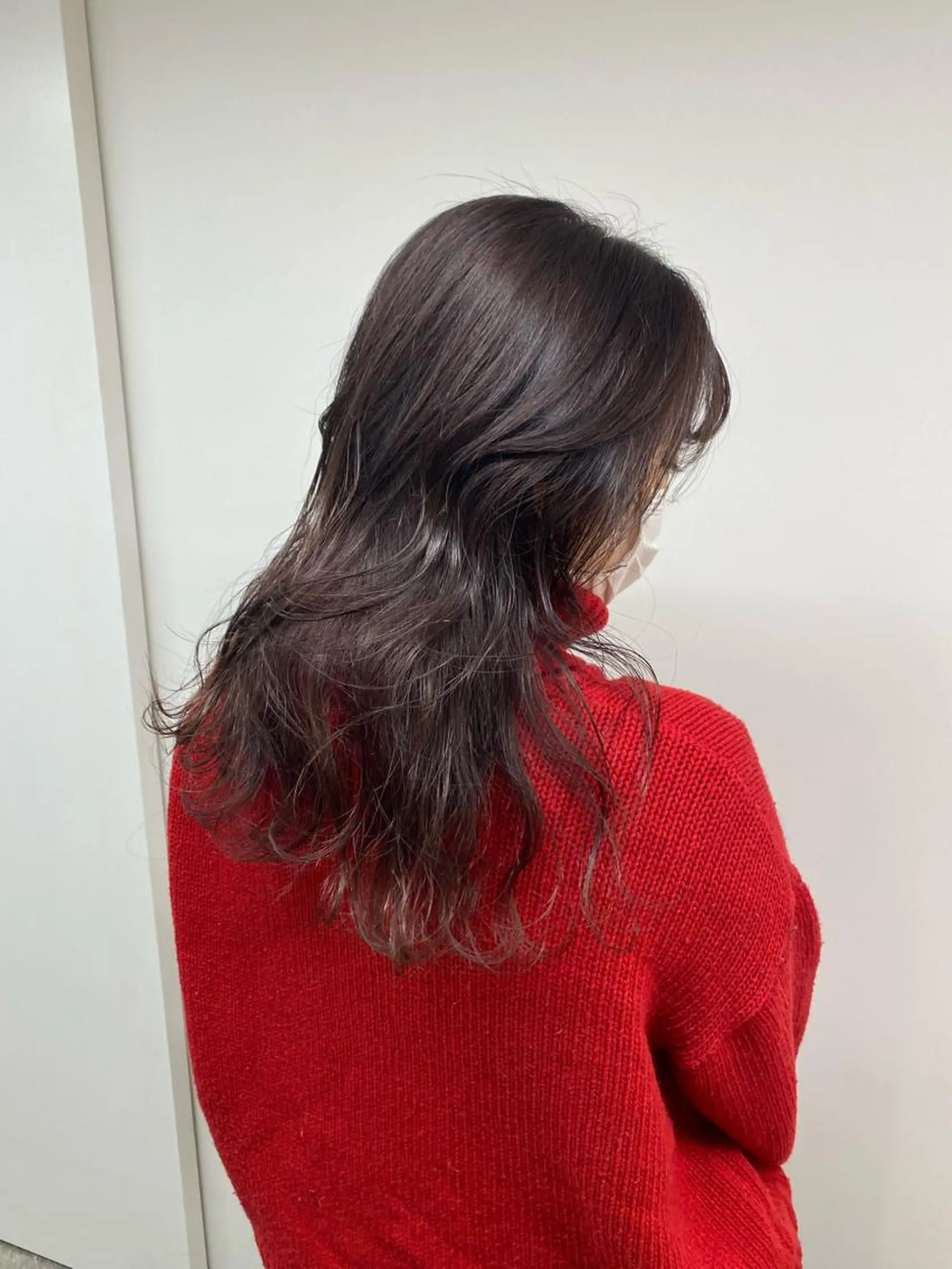 セミロング カラー ヘアアレンジ グレージュ パープルカラー パープルグレージュ ヘアカラー ボブ /ニュアンス/ satomi🧸💖のヘアスタイル