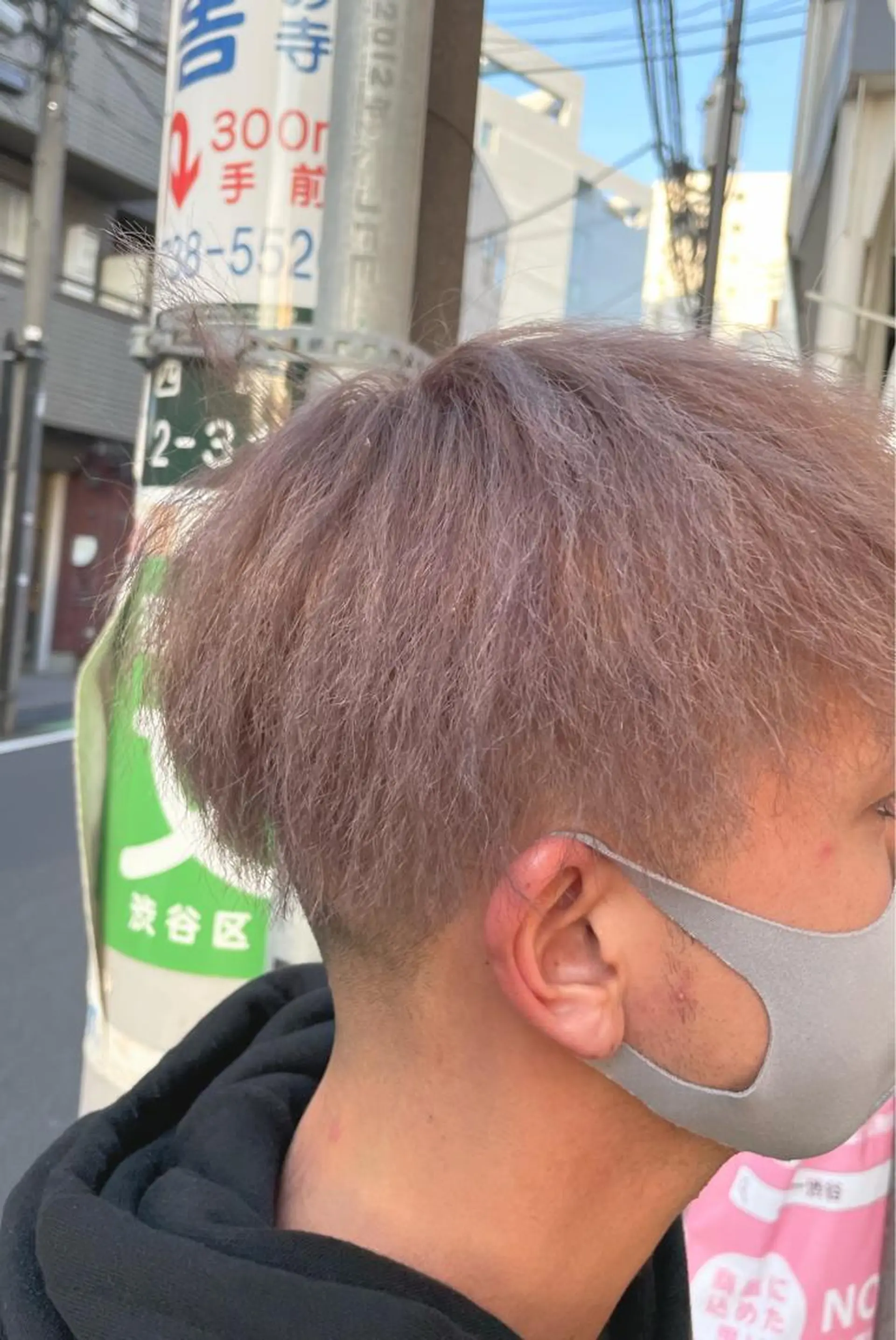 カラー メンズ バイオレットカラー 中村 海波のヘアスタイル