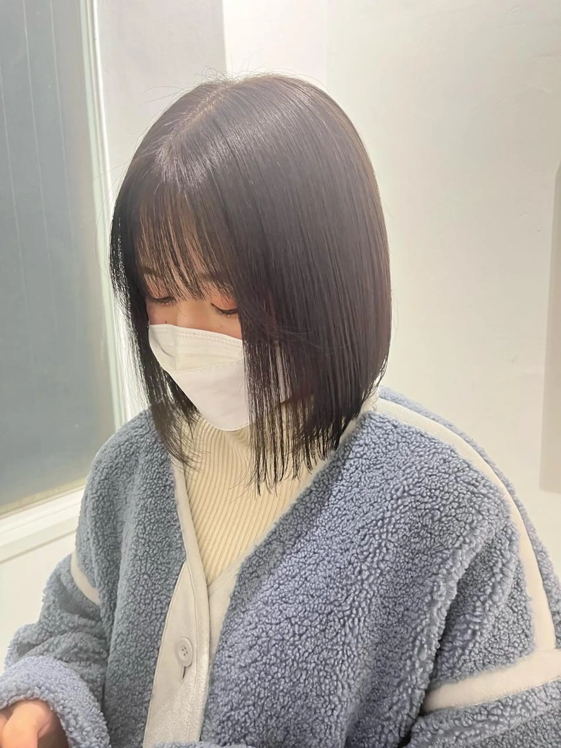 ショート 切りっぱなしボブ ボブ 外ハネヘア カット VANCY所属・uchida daikiのヘアスタイル