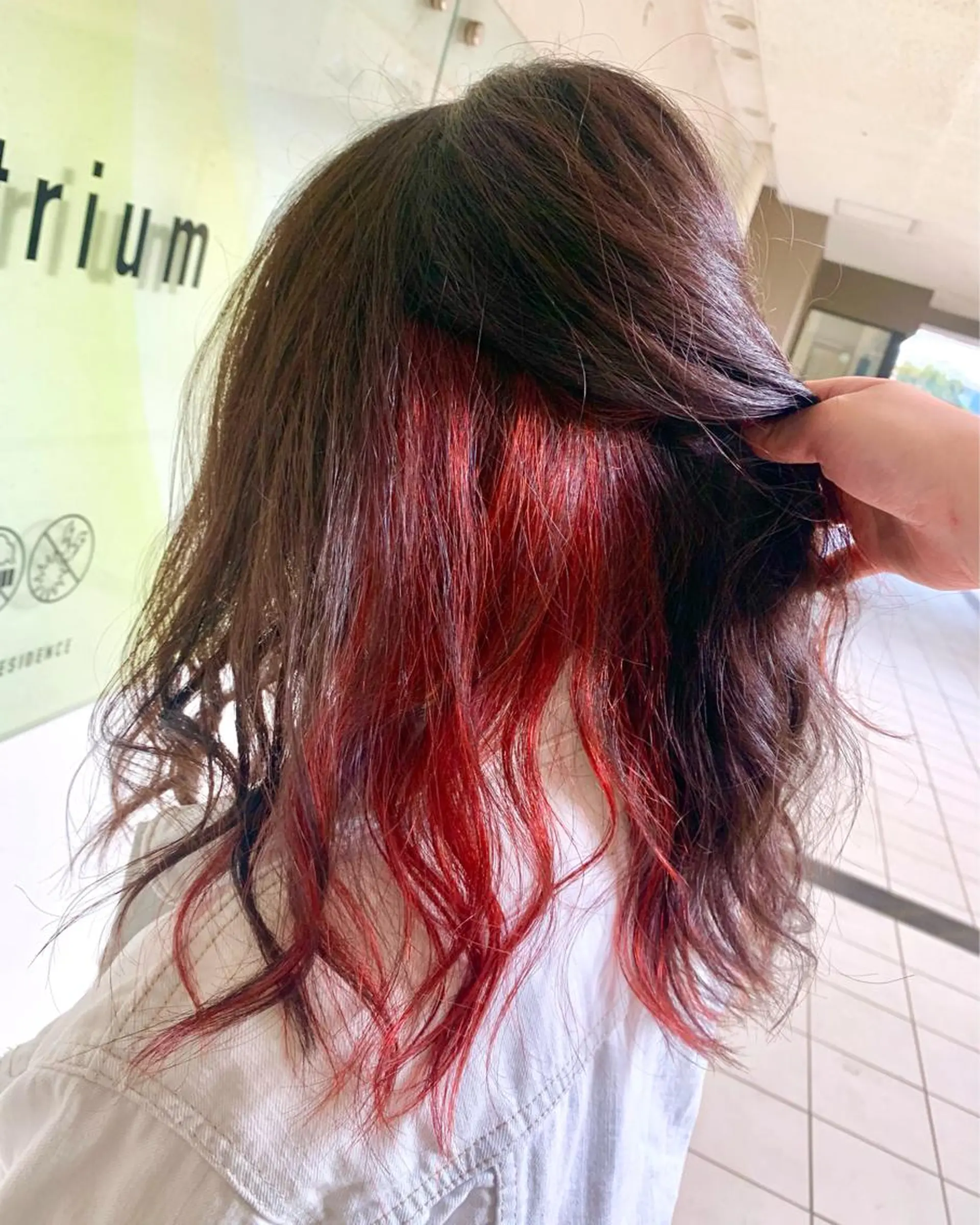 ミディアム カラー インナーカラー 新宿/韓国レイヤー/ 顔周りカット松本美晴のヘアスタイル